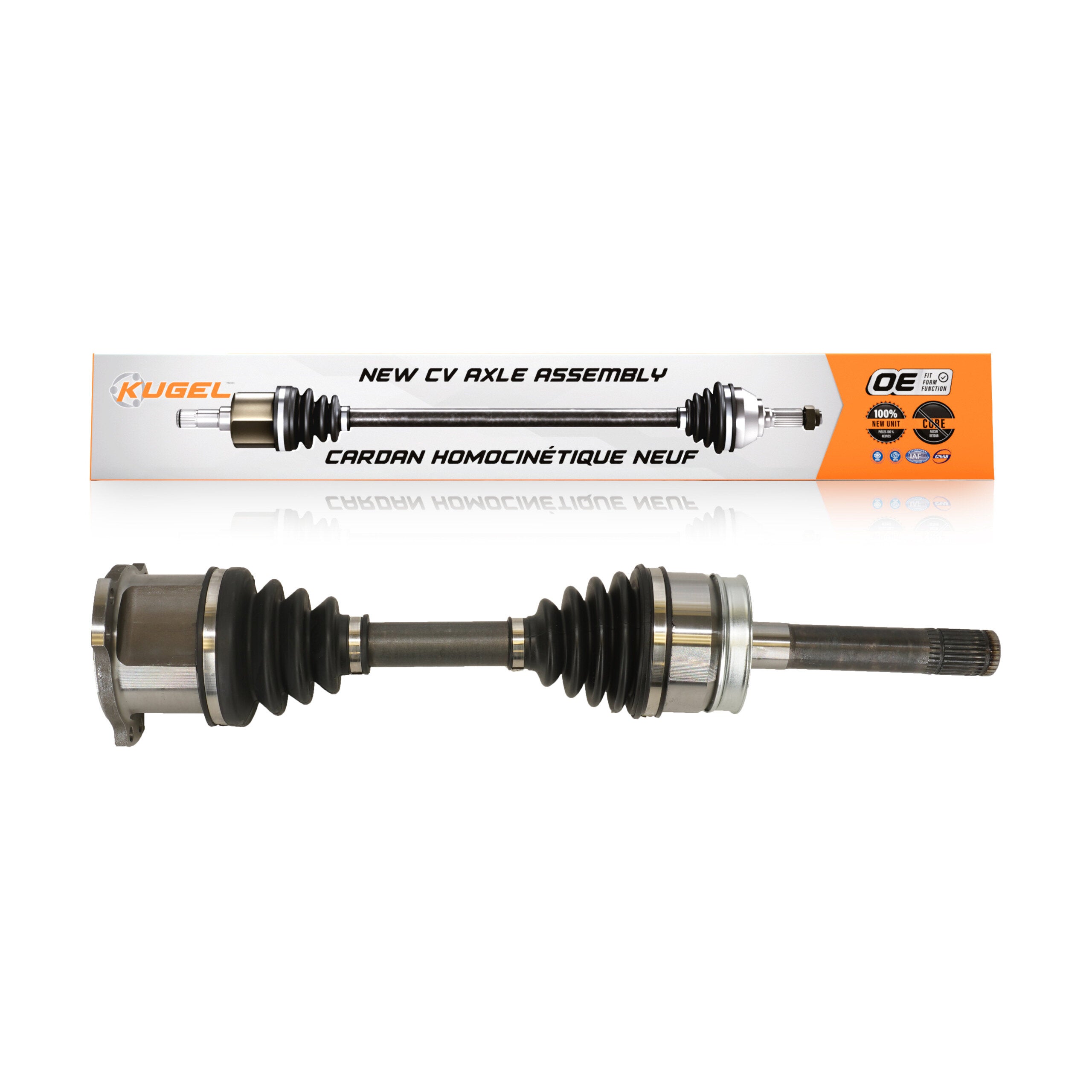 Kugel NCV-NI53128 CV Axle Shaft for 1994-2004 INFINITI QX4, Nissan Pathfinder, Nissan Pickup - Front Left, Front Right