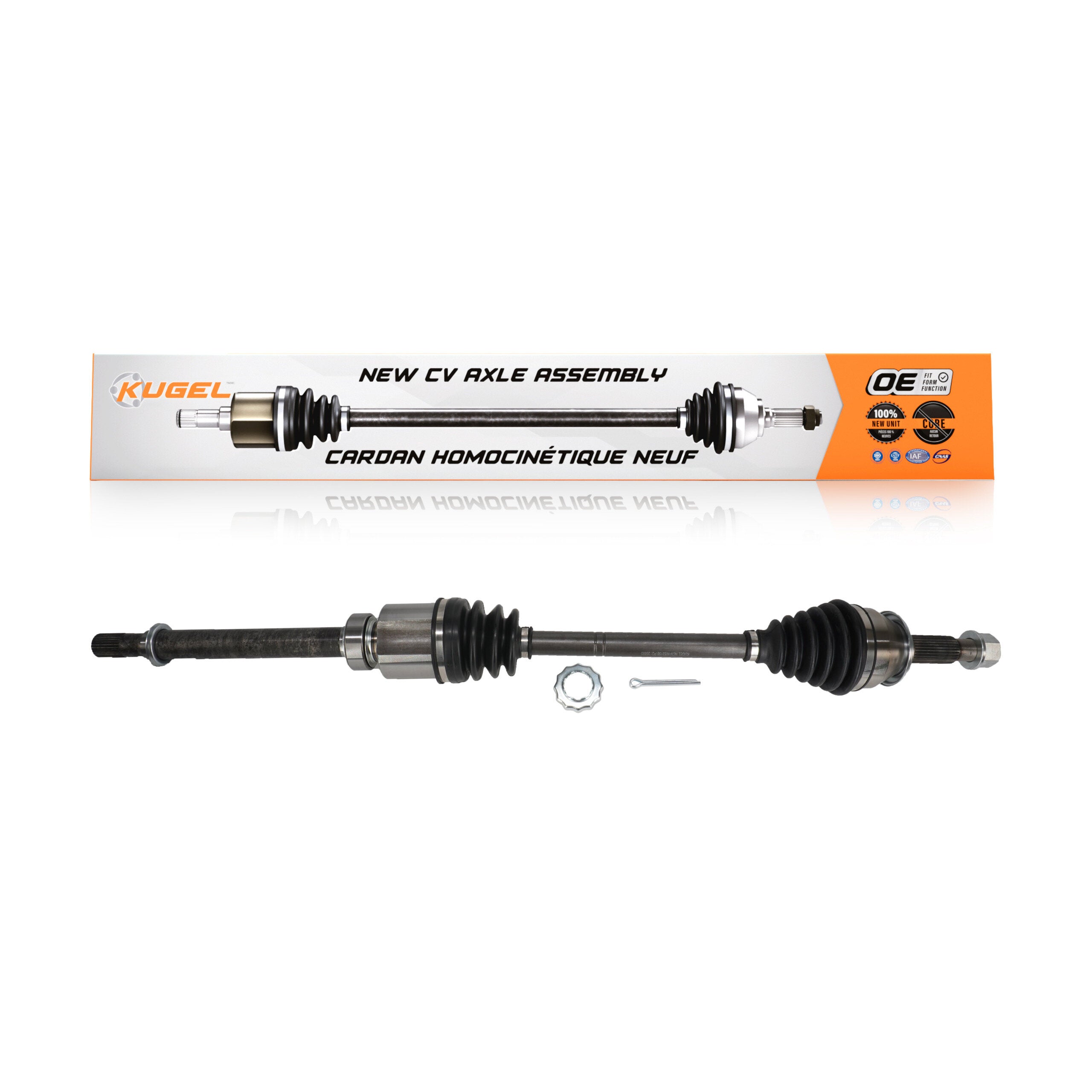 Kugel NCV-NI53158 CV Axle Shaft for 2020-2024 Nissan Sentra - Front Right