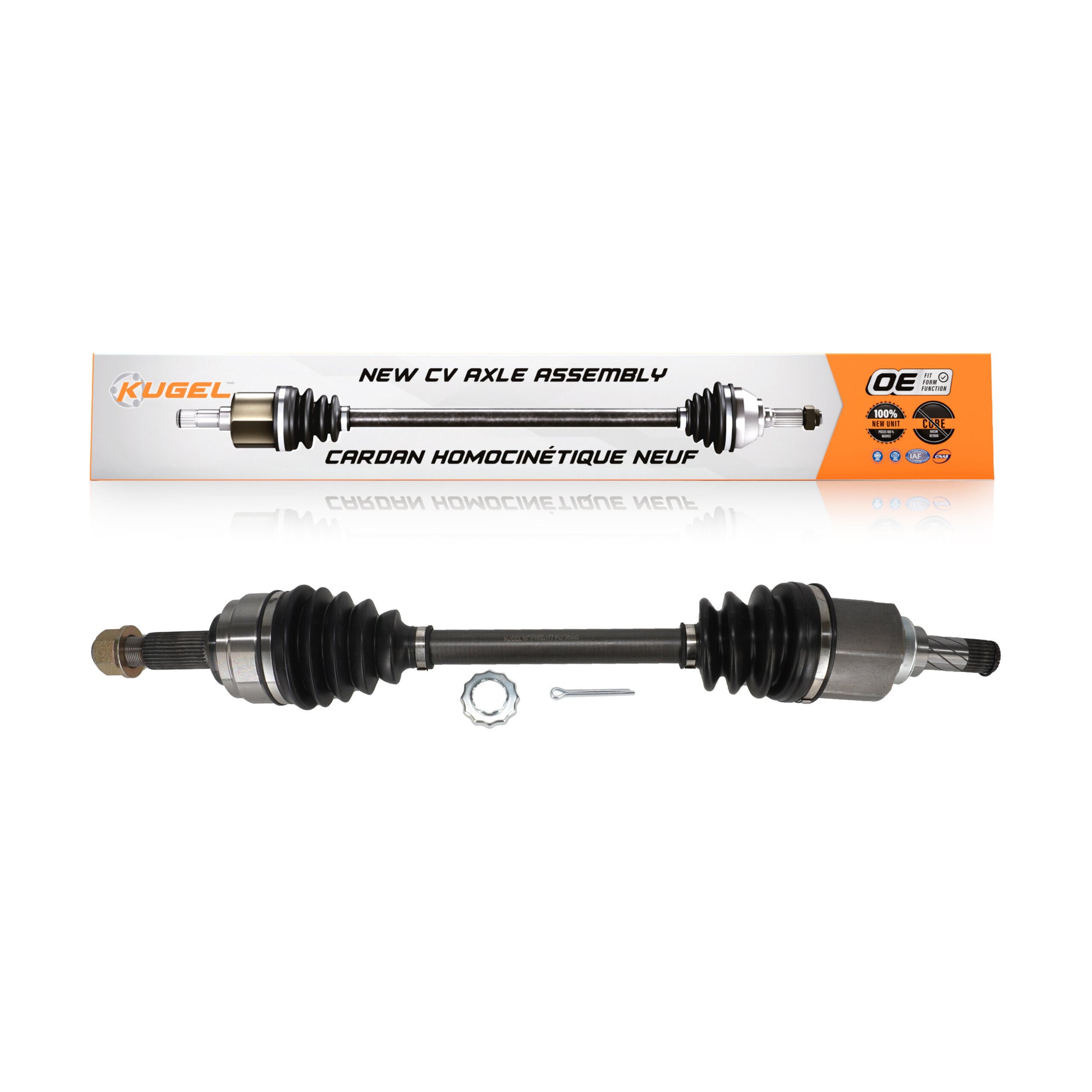 Kugel NCV-NI53177 CV Axle Shaft for 2013-2019 Nissan Sentra - Front Left