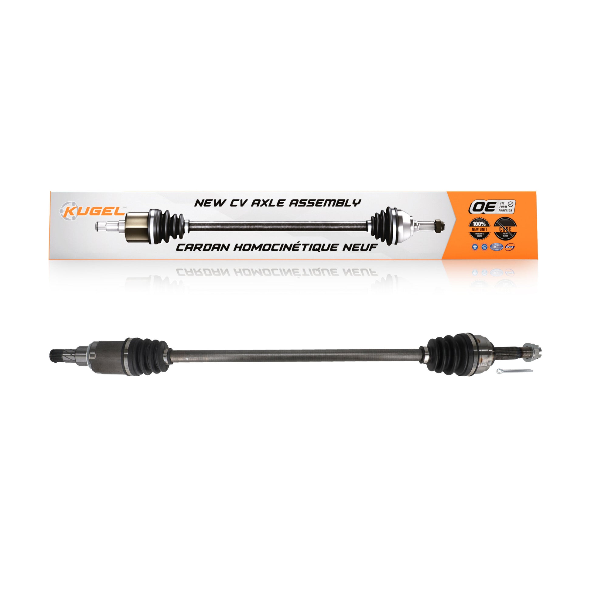 Kugel NCV-NI53189 CV Axle Shaft for 2012-2019 Nissan Versa Note, Nissan Versa - Front Right