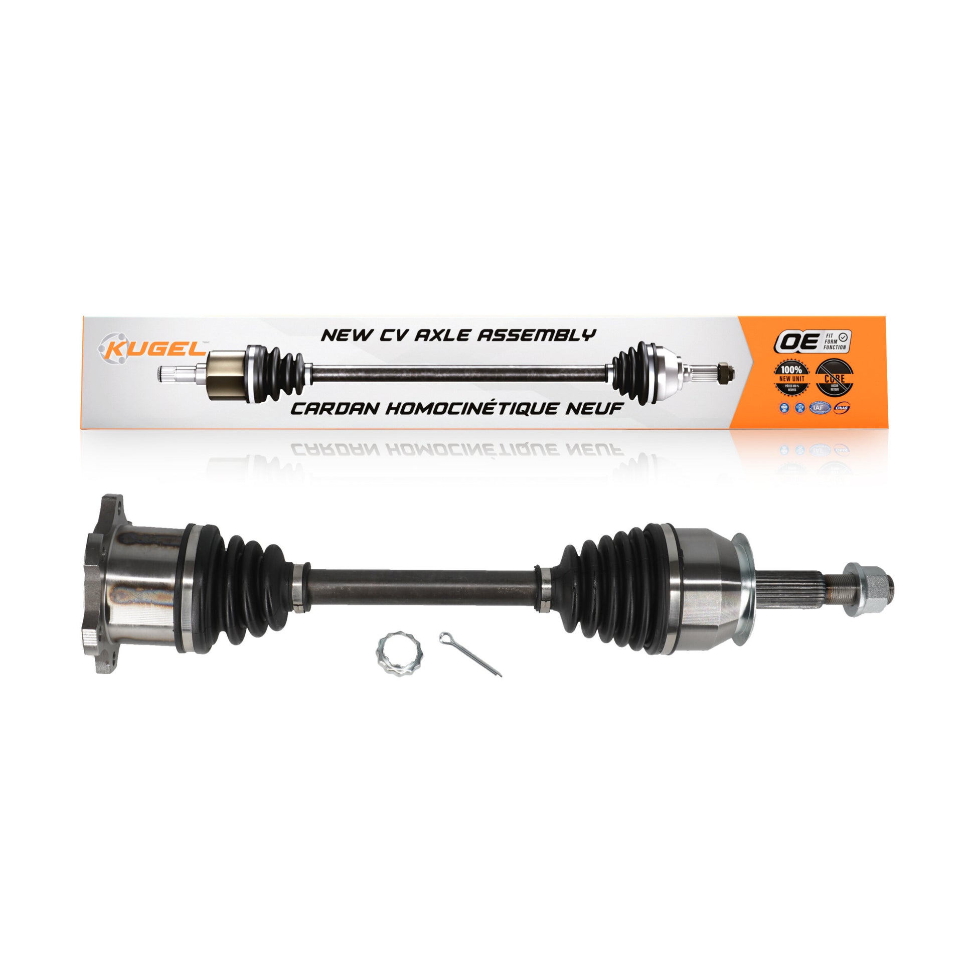 Kugel NCV-NI53595 CV Axle Shaft for 2004-2015 Nissan Armada, INFINITI QX56, Nissan Pathfinder Armada - Front Left, Front Right