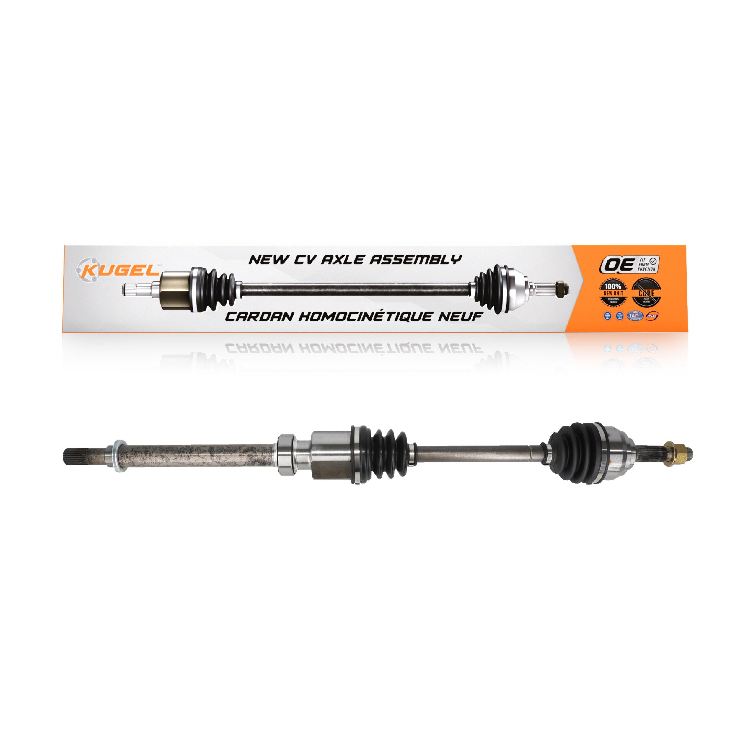 Kugel NCV-NI53906 CV Axle Shaft for 2007-2014 Nissan Versa, Nissan Tiida - Front Right