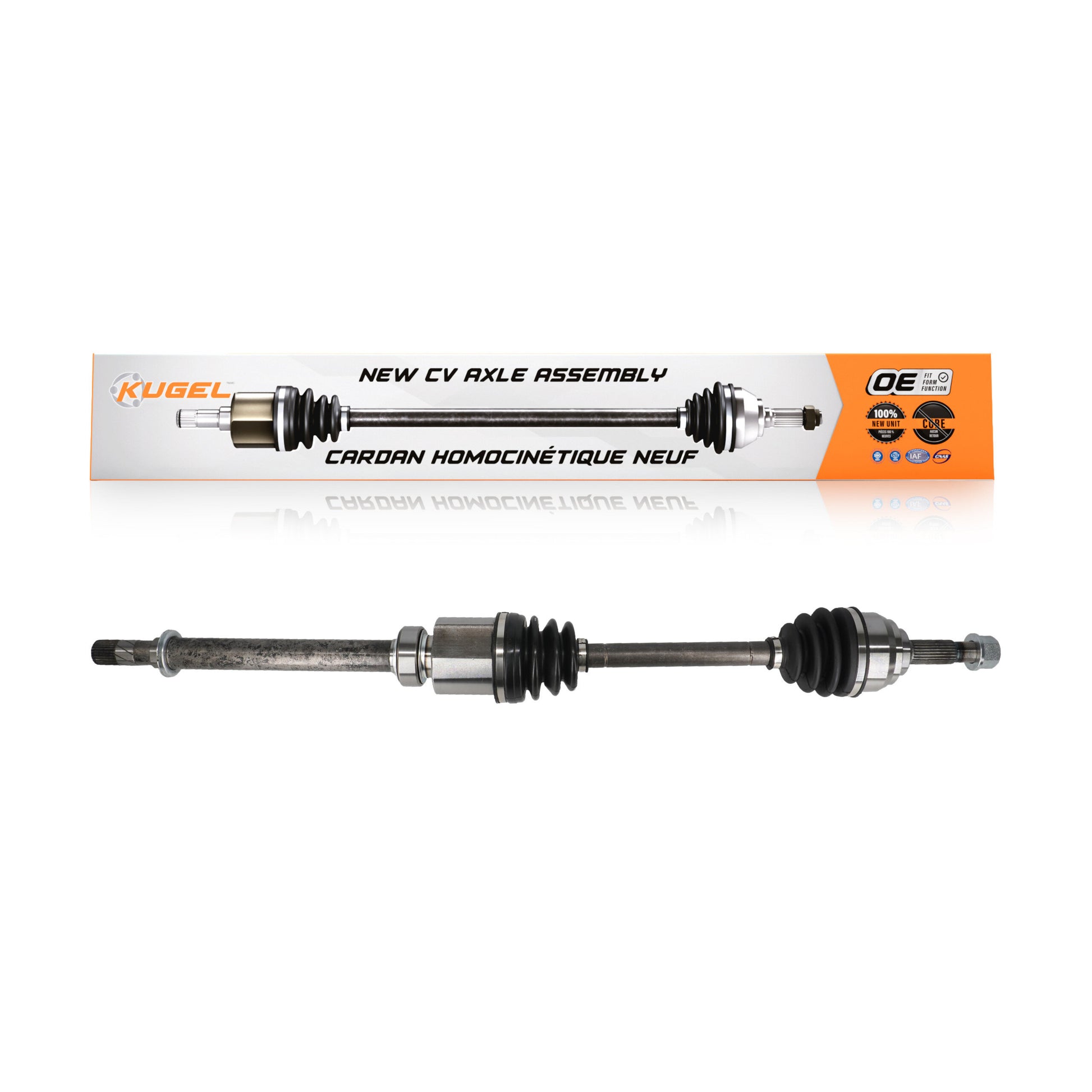 Kugel NCV-NI53910 CV Axle Shaft for 2007-2014 Nissan Versa, Nissan Cube - Front Right