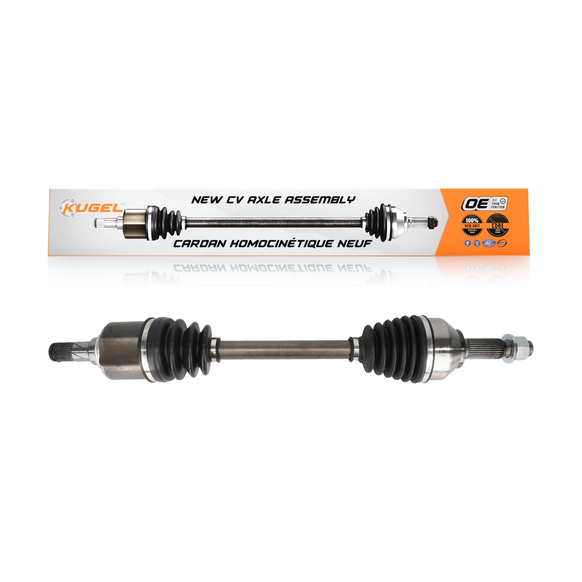 Kugel NCV-NI53911 CV Axle Shaft for 2007-2015 Nissan Rogue Select, Nissan Altima, Nissan Rogue - Front Left