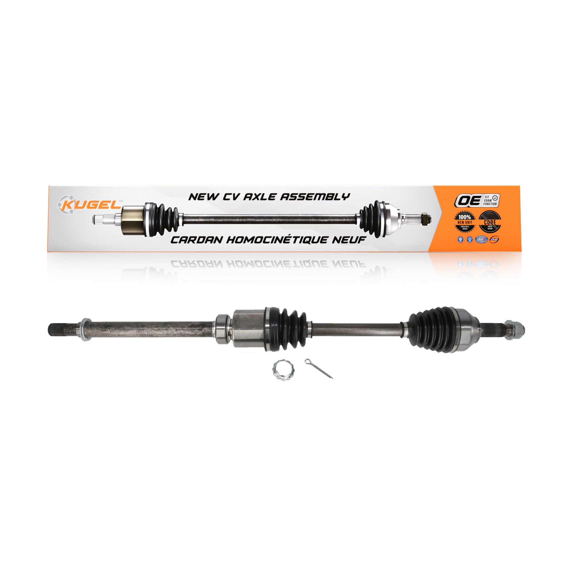 Kugel NCV-NI53912 CV Axle Shaft for 2007-2013 Nissan Altima - Front Right
