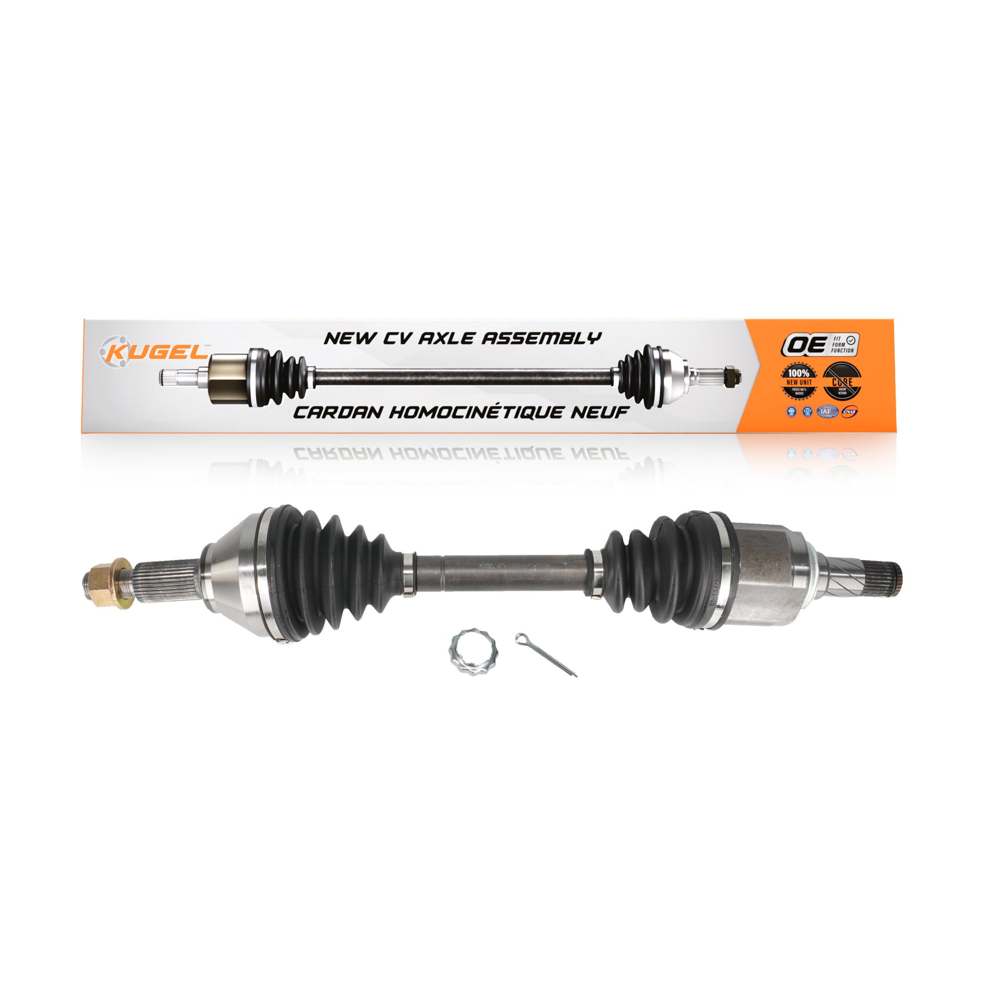 Kugel NCV-NI53913 CV Axle Shaft for 2007-2013 Nissan Altima - Front Left