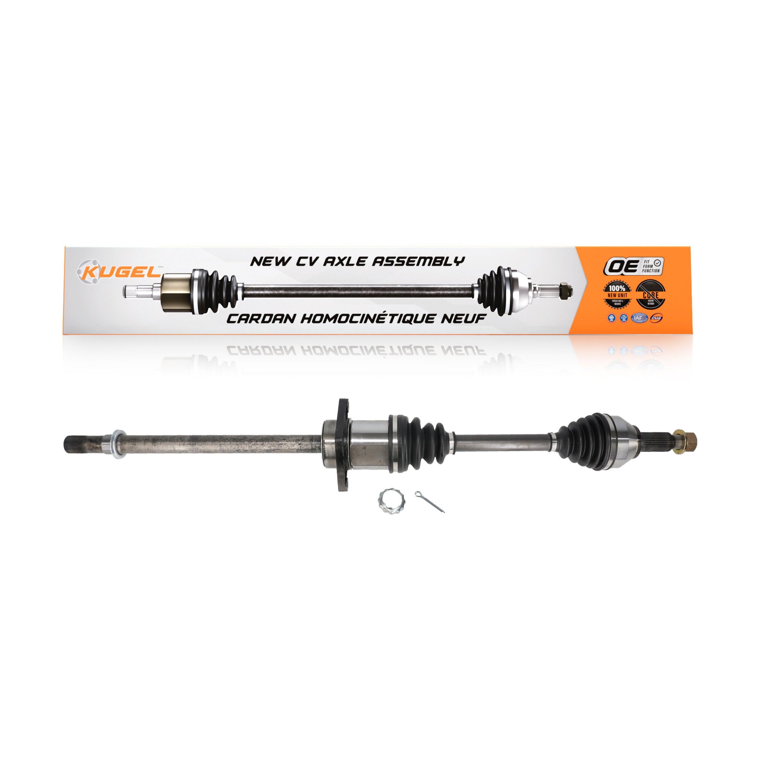 Kugel NCV-NI53916 CV Axle Shaft for 2009-2014 Nissan Maxima - Front Right