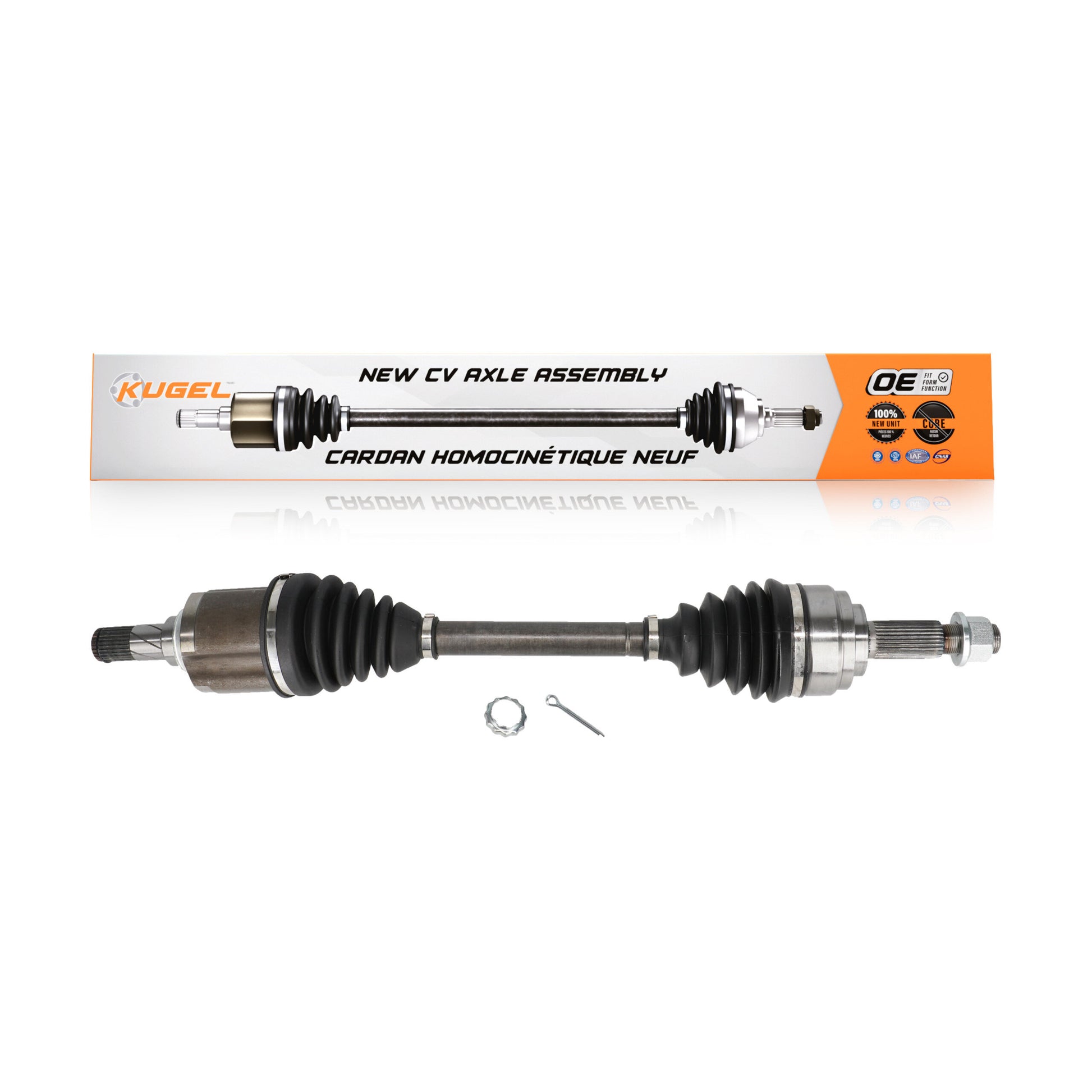 Kugel NCV-NI53918 CV Axle Shaft for 2007-2012 Nissan Sentra - Front Left