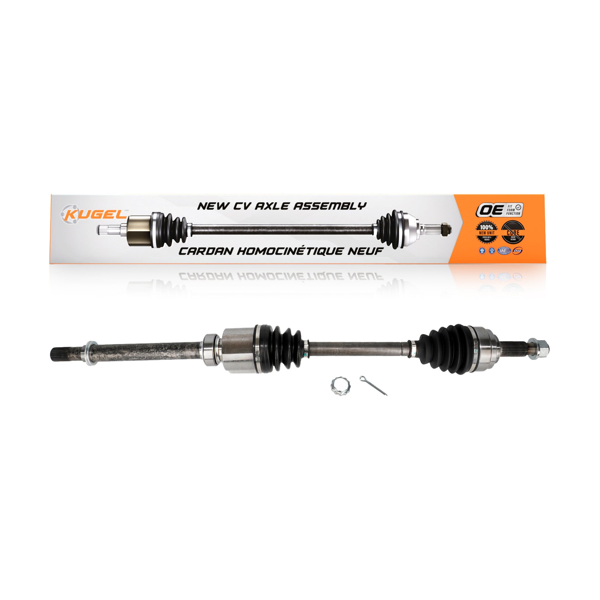 Kugel NCV-NI53919 CV Axle Shaft for 2007-2012 Nissan Sentra - Front Right