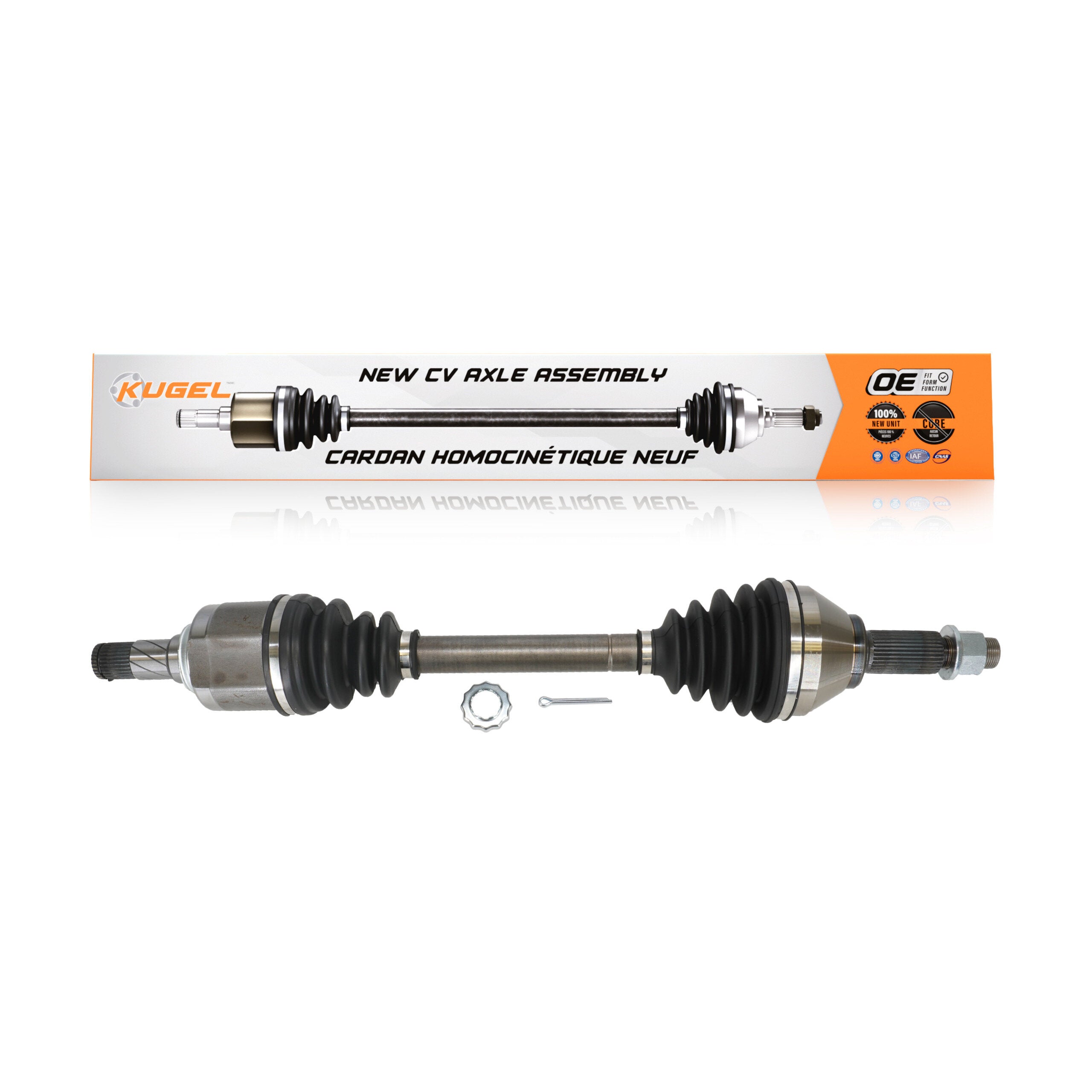 Kugel NCV-NI53993 CV Axle Shaft for 2009-2014 Nissan Murano - Front Left