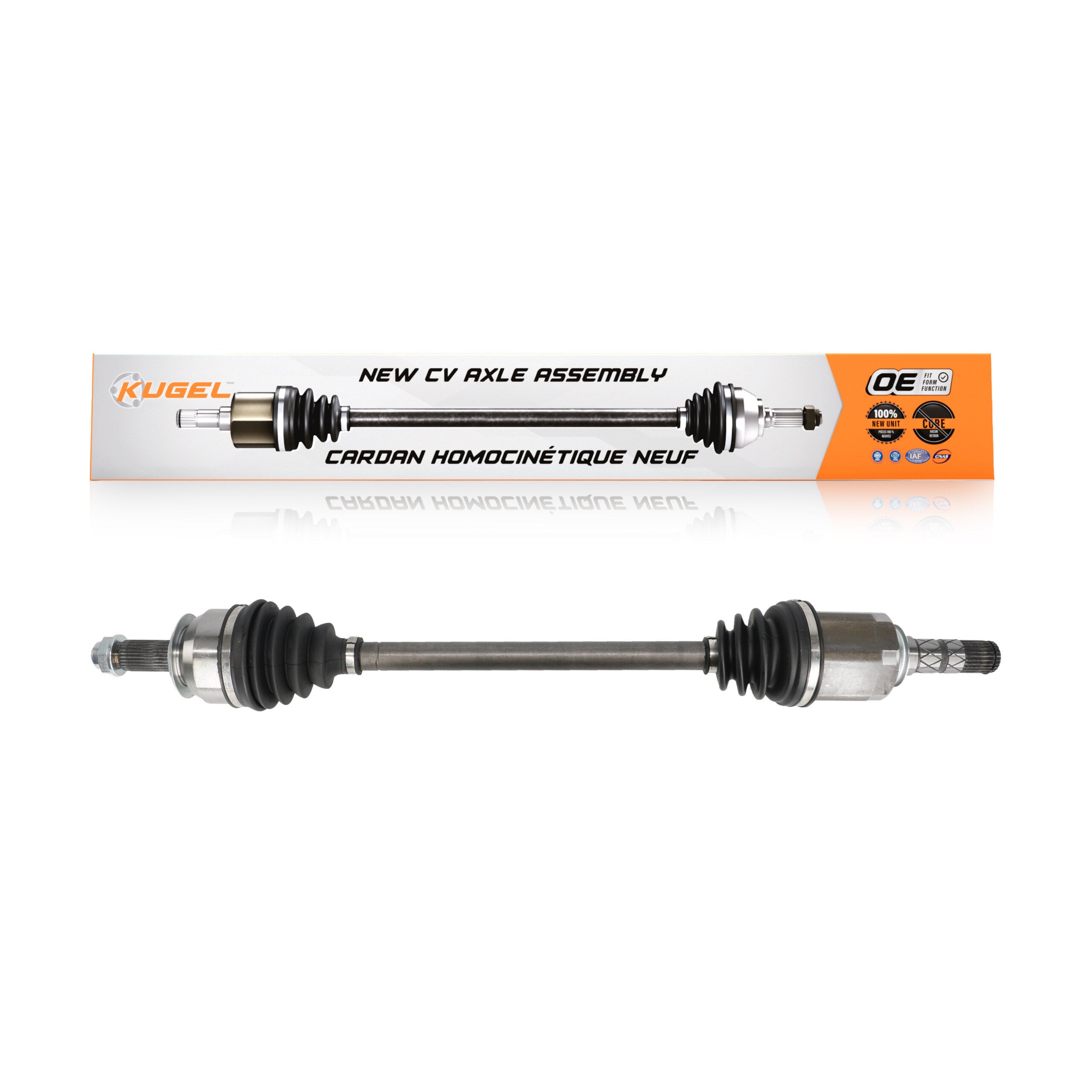 Kugel NCV-SB66002 CV Axle Shaft for 2005-2011 Subaru Impreza, Subaru Legacy, Subaru Outback - Front Right, Front Left