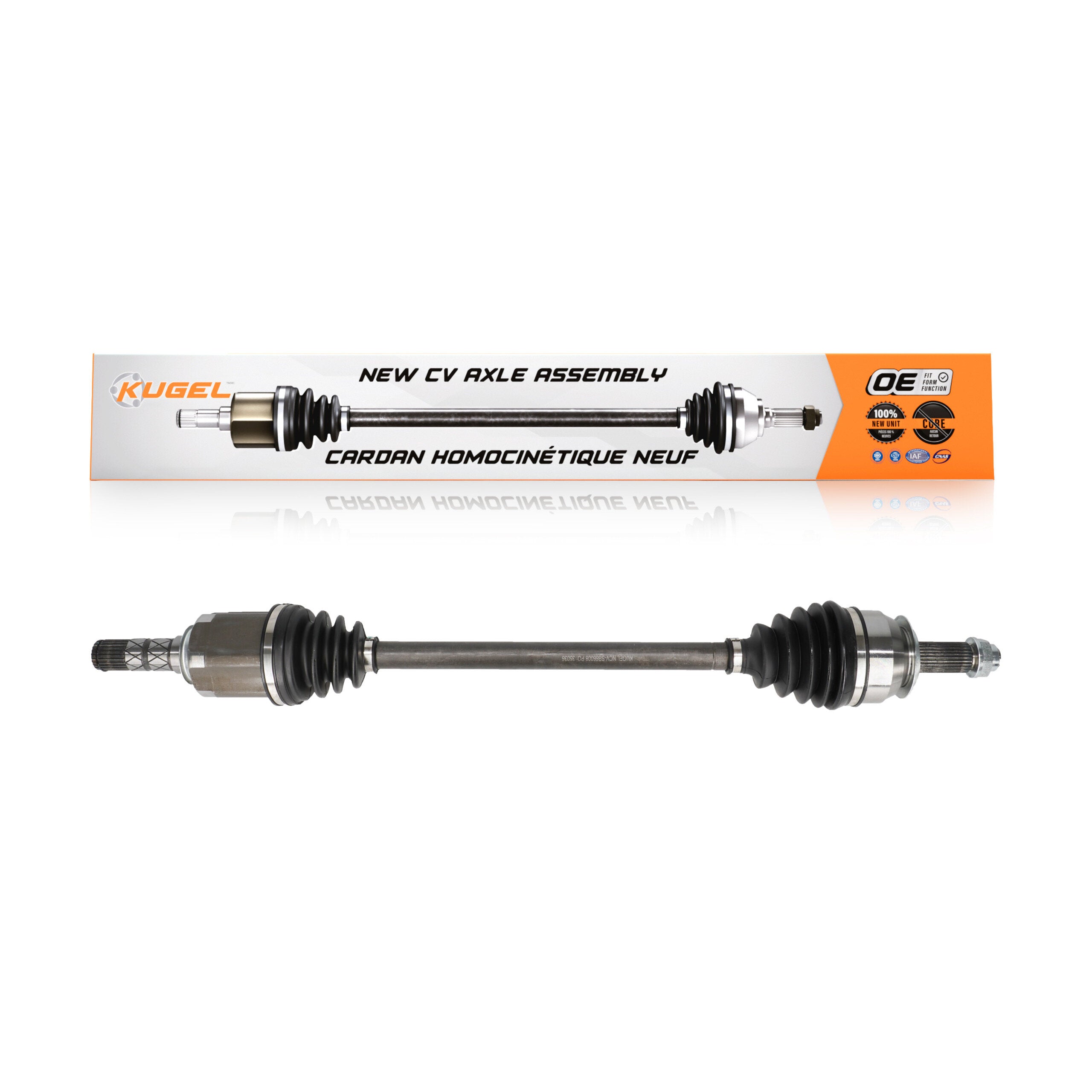 Kugel NCV-SB66008 CV Axle Shaft for 2009-2017 Subaru Crosstrek, Subaru XV Crosstrek, Subaru Impreza - Front Right, Front Left