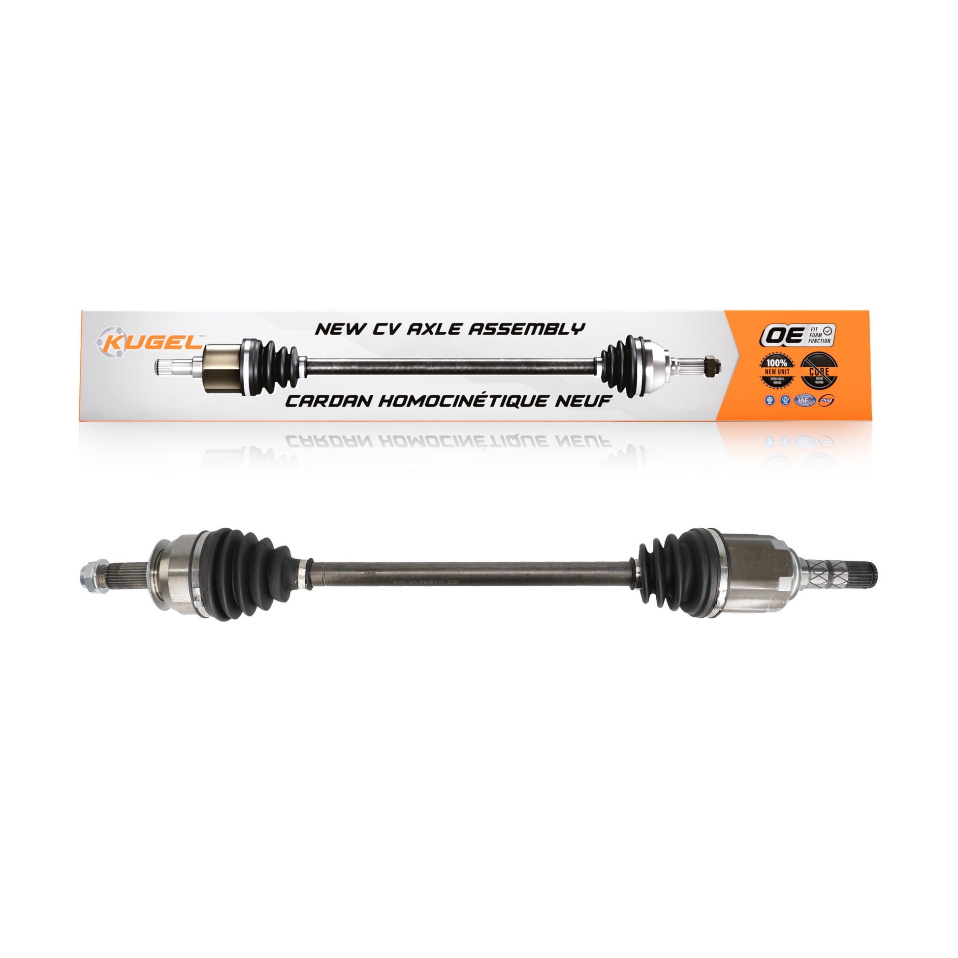 Kugel NCV-SB66009 CV Axle Shaft for 2010-2014 Subaru Forester, Subaru Legacy, Subaru Outback - Front Right
