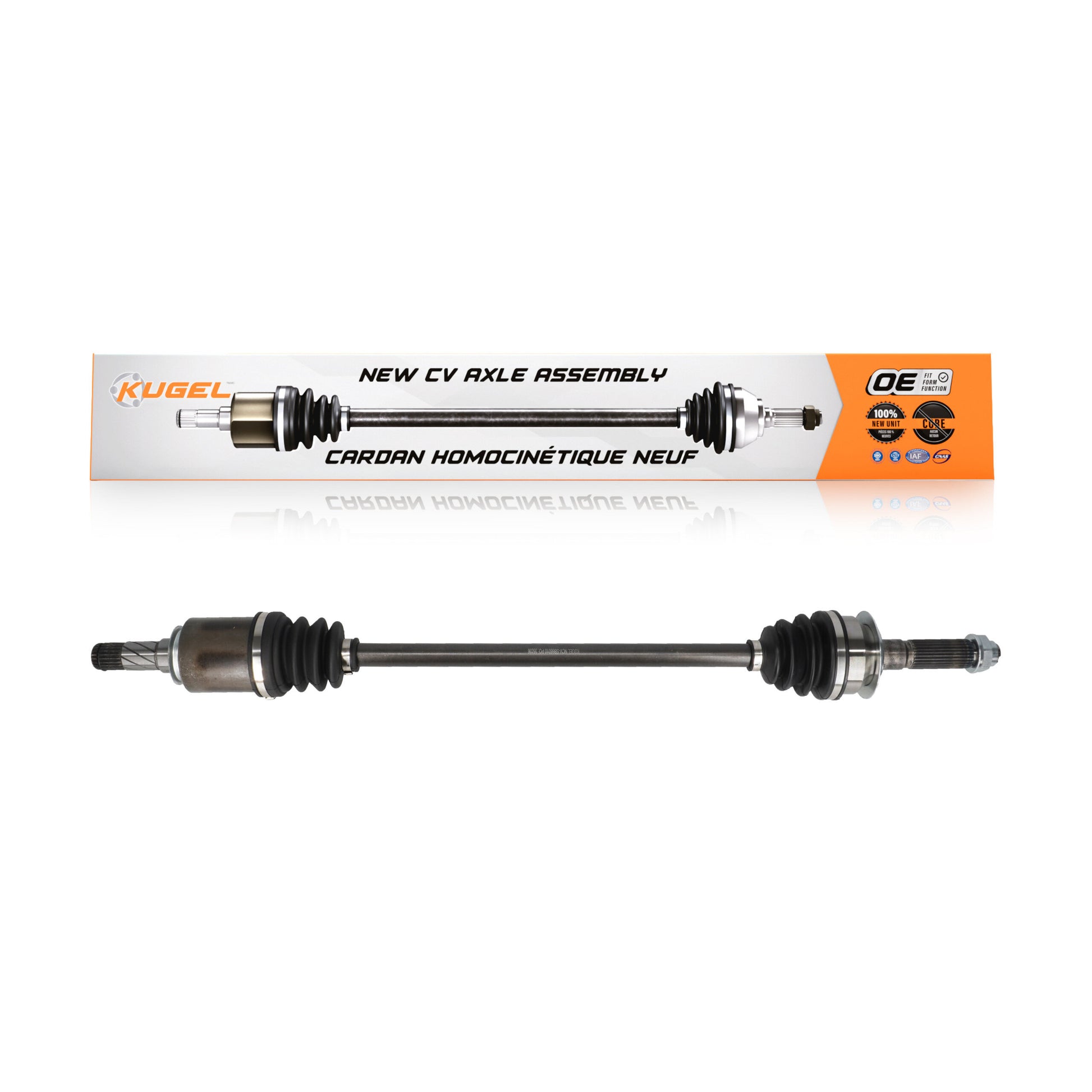 Kugel NCV-SB66010 CV Axle Shaft for 2010-2024 Subaru Crosstrek, Subaru Forester, Subaru Legacy - Rear Left, Rear Right
