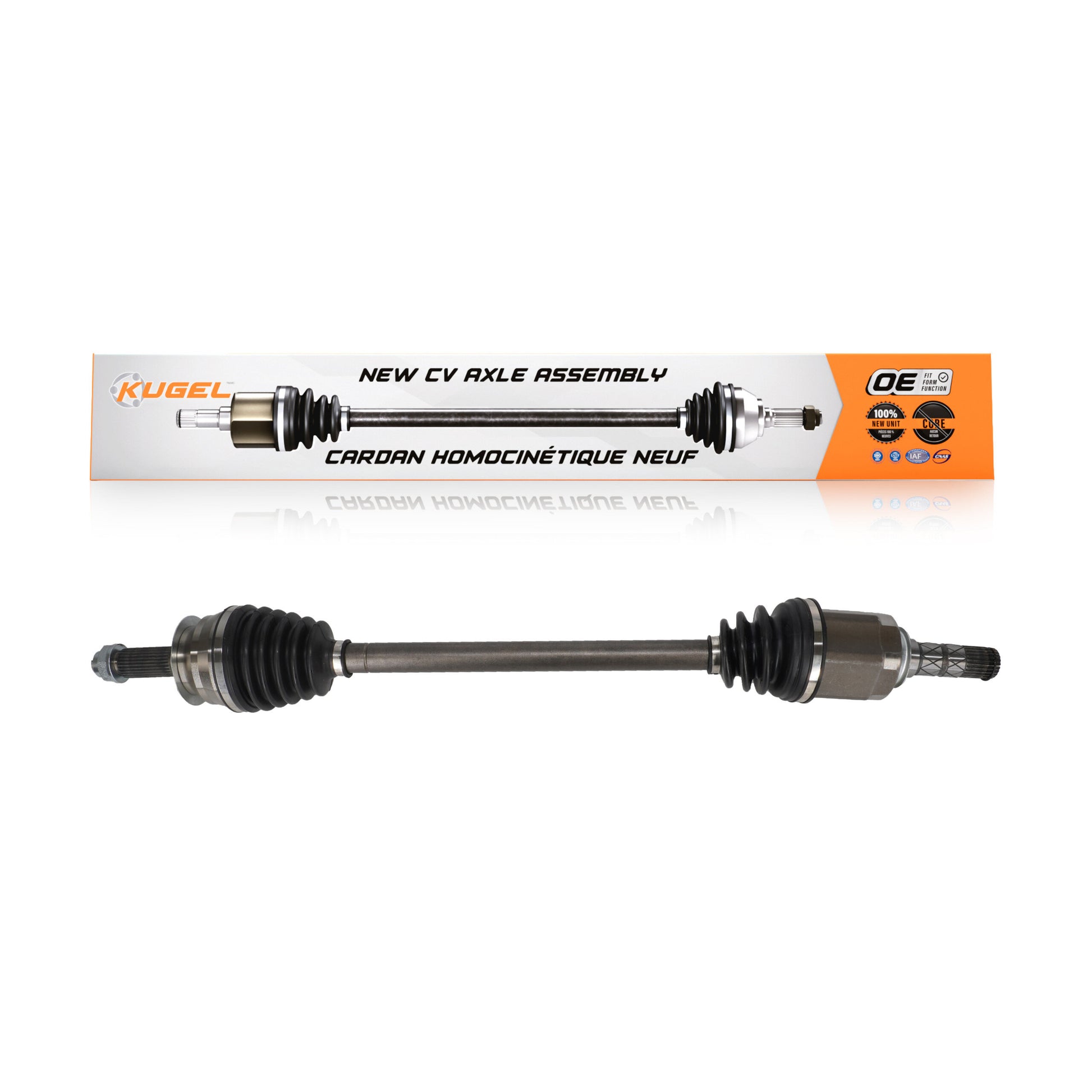 Kugel NCV-SB66016 CV Axle Shaft for 2008-2021 Subaru WRX STI, Subaru Impreza - Front Right