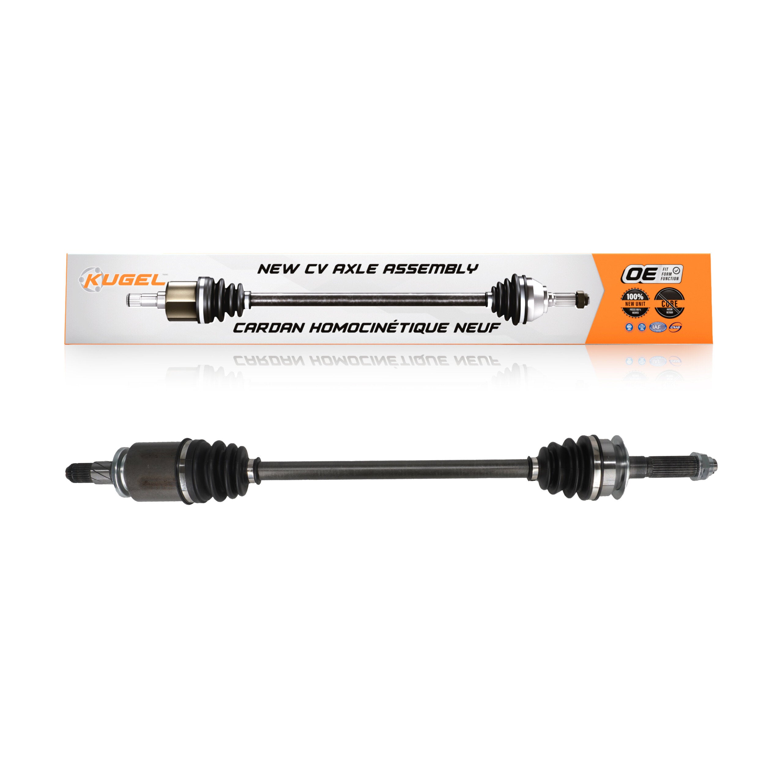 Kugel NCV-SB66021 CV Axle Shaft for 2008-2018 Subaru Forester, Subaru Legacy, Subaru WRX - Rear Left, Rear Right