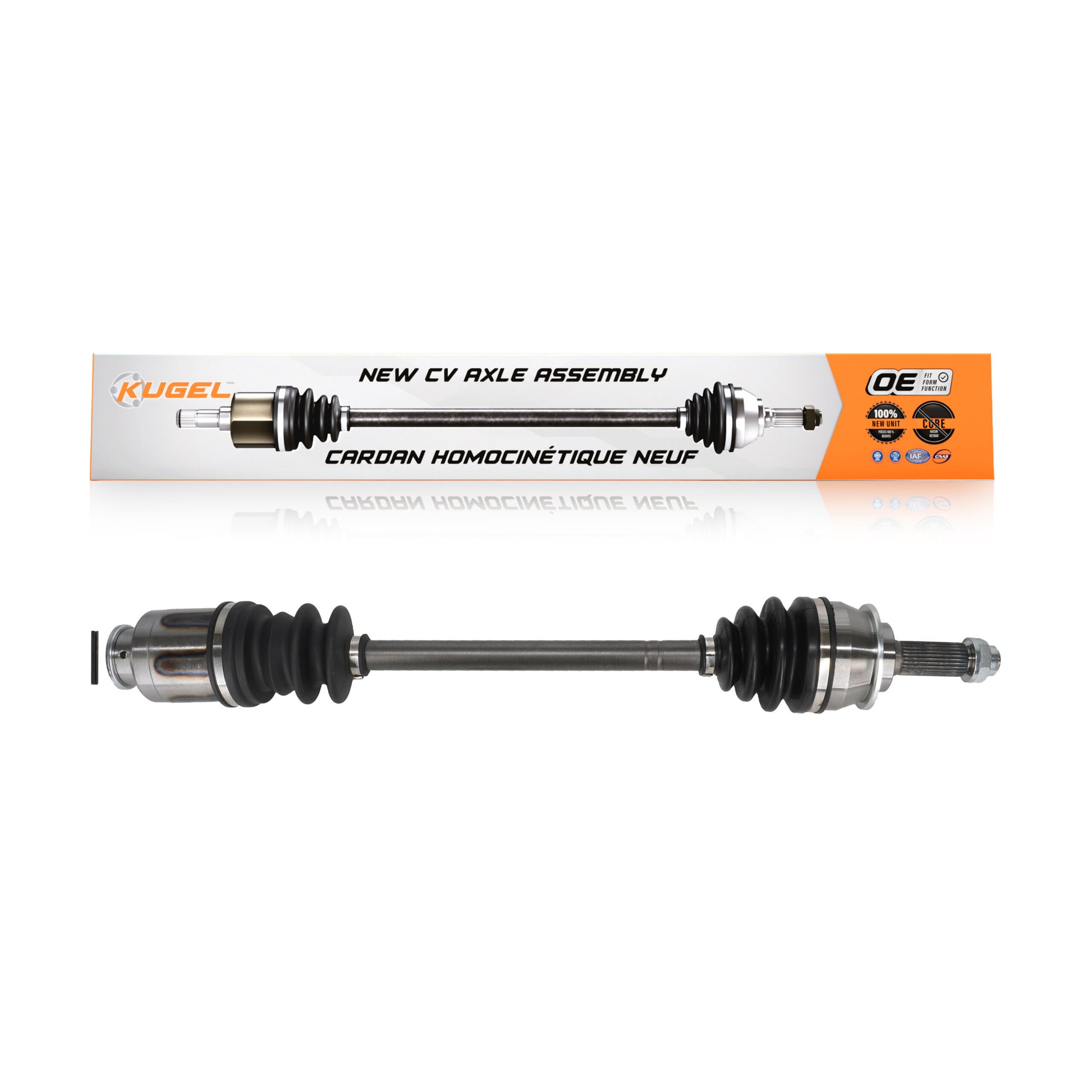 Kugel NCV-SB66037 CV Axle Shaft for 1990-2001 Subaru Impreza, Subaru Forester, Subaru Legacy - Front Left, Front Right