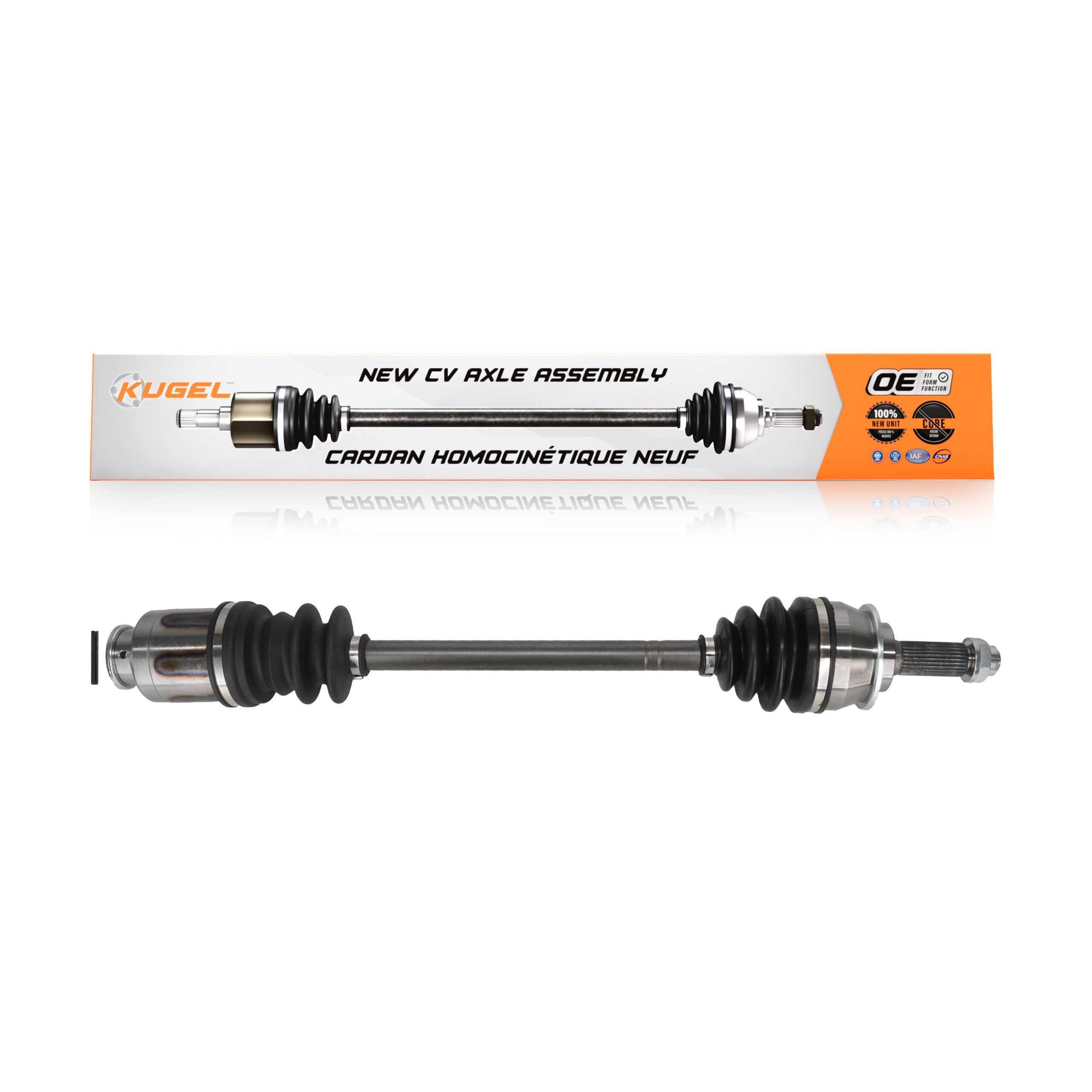 Kugel NCV-SB66037 CV Axle Shaft for 1990-2001 Subaru Impreza, Subaru Forester, Subaru Legacy - Front Left, Front Right