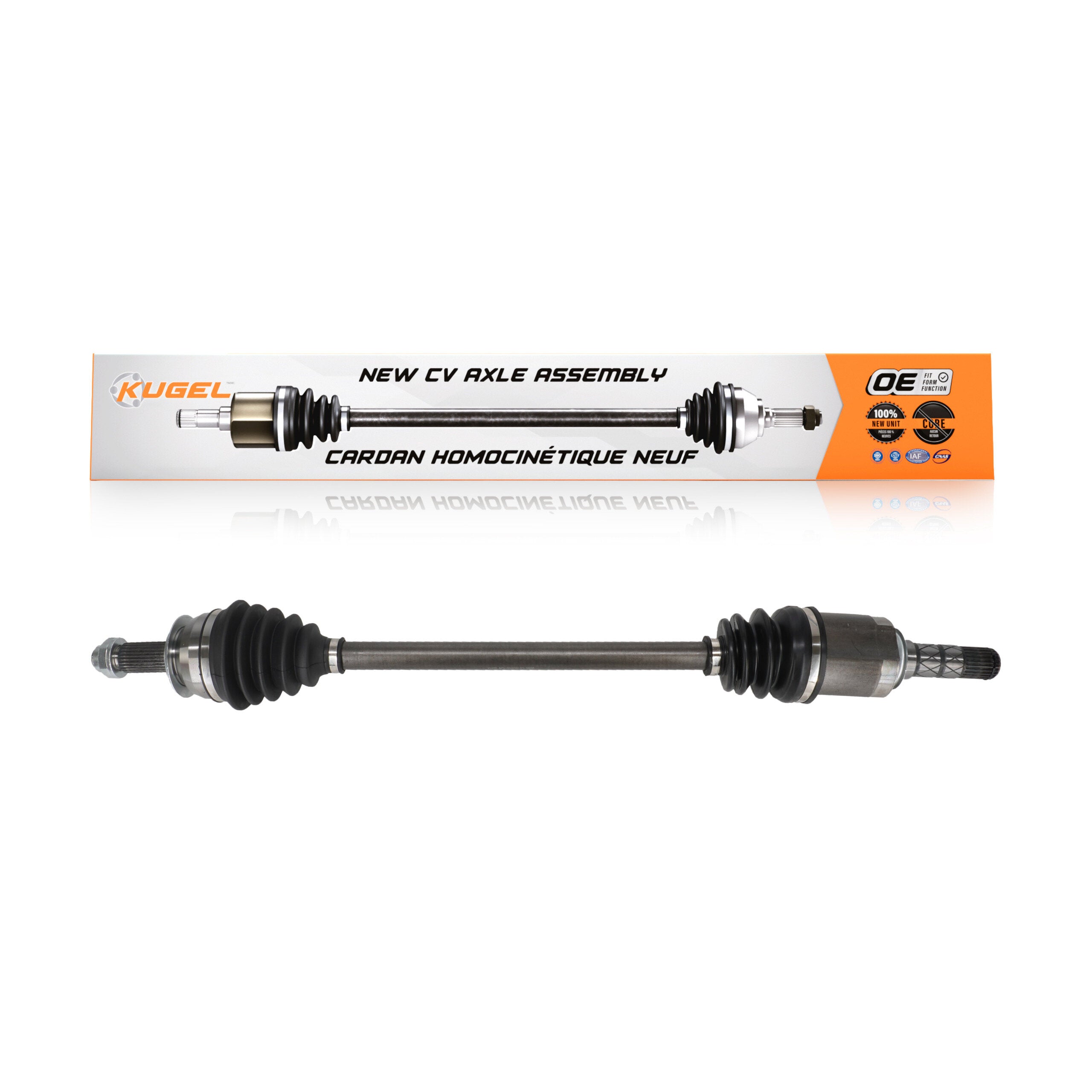 Kugel NCV-SB66052 CV Axle Shaft for 2012-2016 Subaru Impreza - Front Left, Front Right