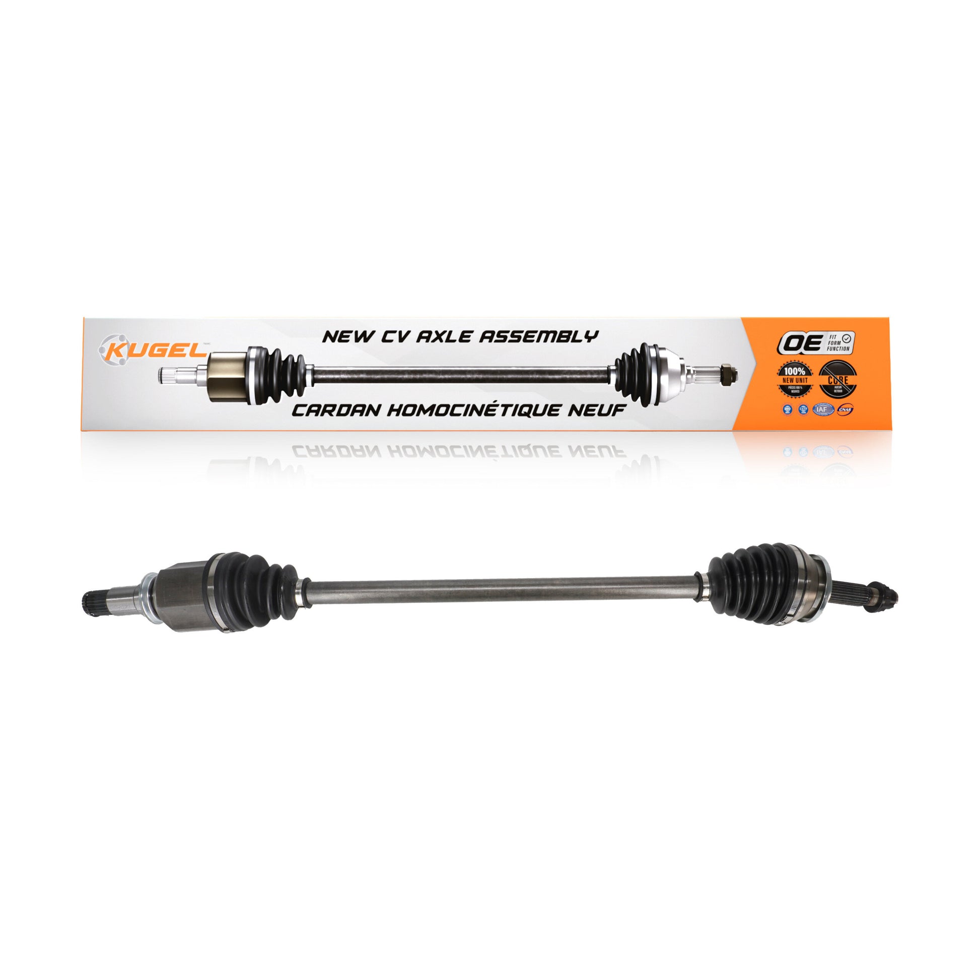 Kugel NCV-TO19001 CV Axle Shaft for 2016-2022 Toyota Corolla, Toyota Prius, Toyota Prius Prime - Front Right