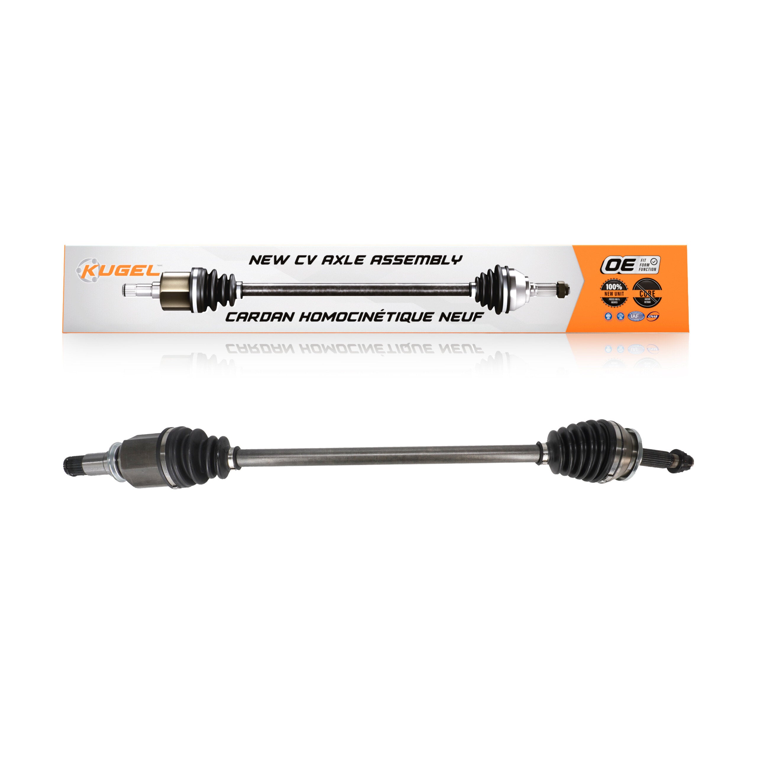 Kugel NCV-TO19001 CV Axle Shaft for 2016-2022 Toyota Corolla, Toyota Prius, Toyota Prius Prime - Front Right