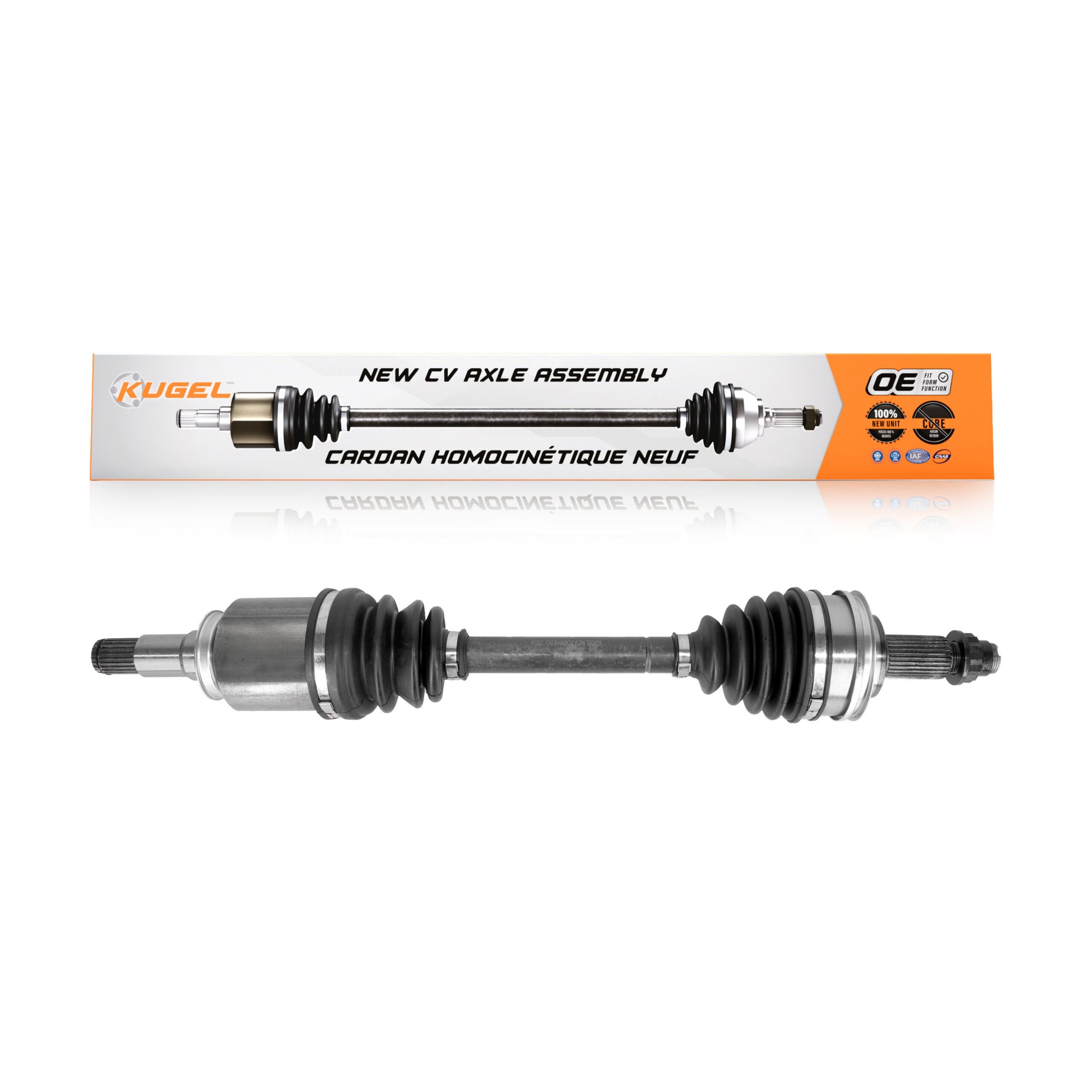 Kugel NCV-TO69016 CV Axle Shaft for 2006-2020 Lexus IS200t, Lexus IS300, Lexus IS250 - Front Left