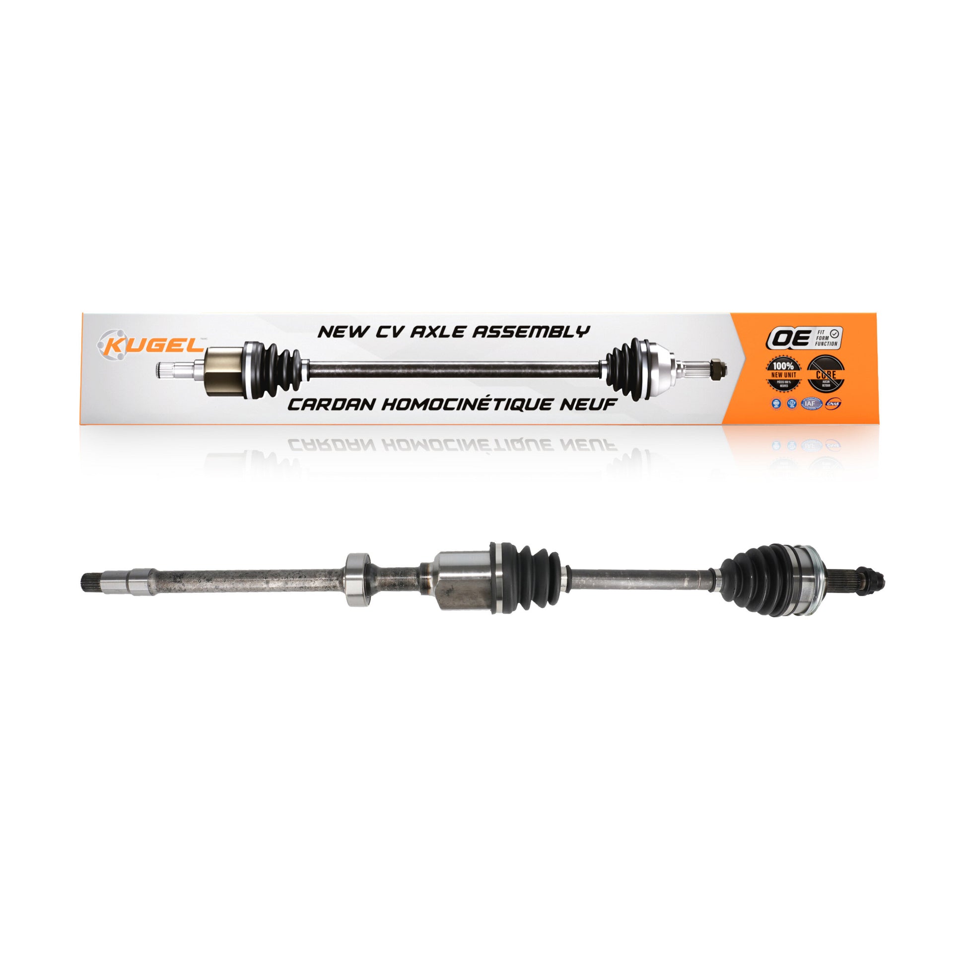 Kugel NCV-TO69017 CV Axle Shaft for 2006-2020 Lexus IS200t, Lexus IS300, Lexus IS250 - Front Right