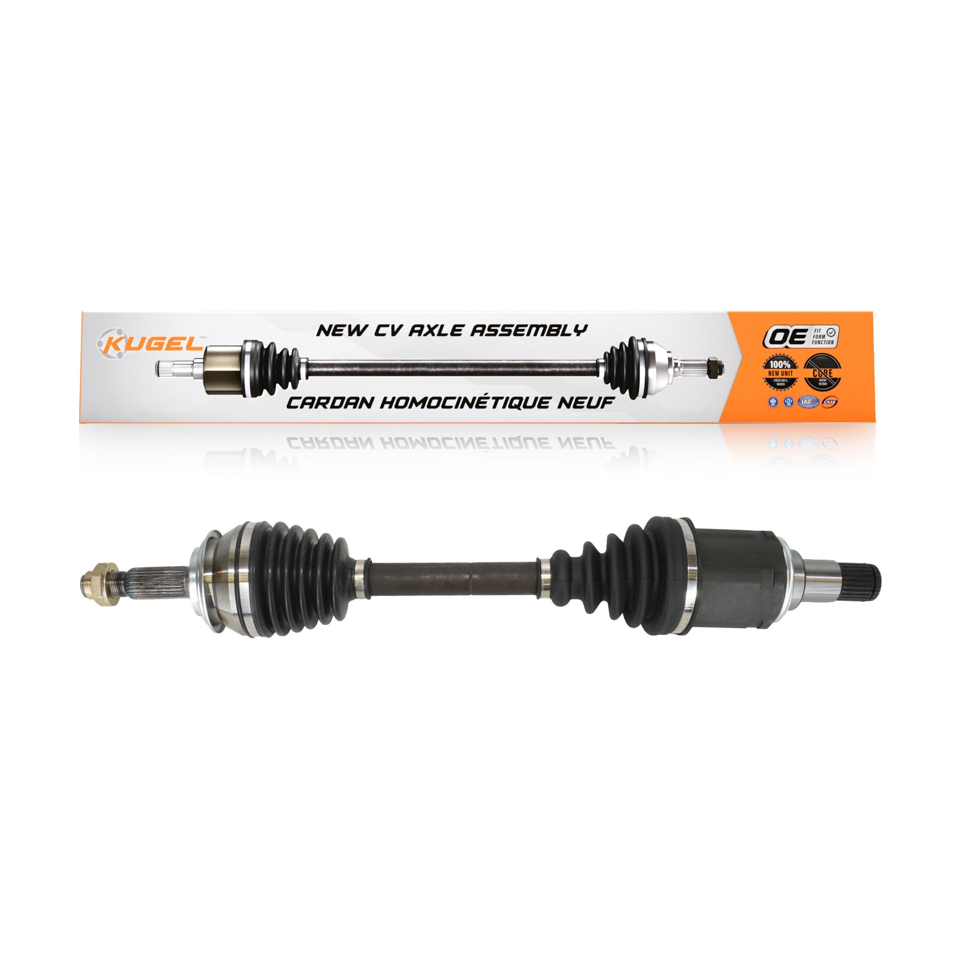 Kugel NCV-TO69020 CV Axle Shaft for 2010-2018 Toyota Prius, Toyota Prius Plug-In, Toyota Prius V - Front Left