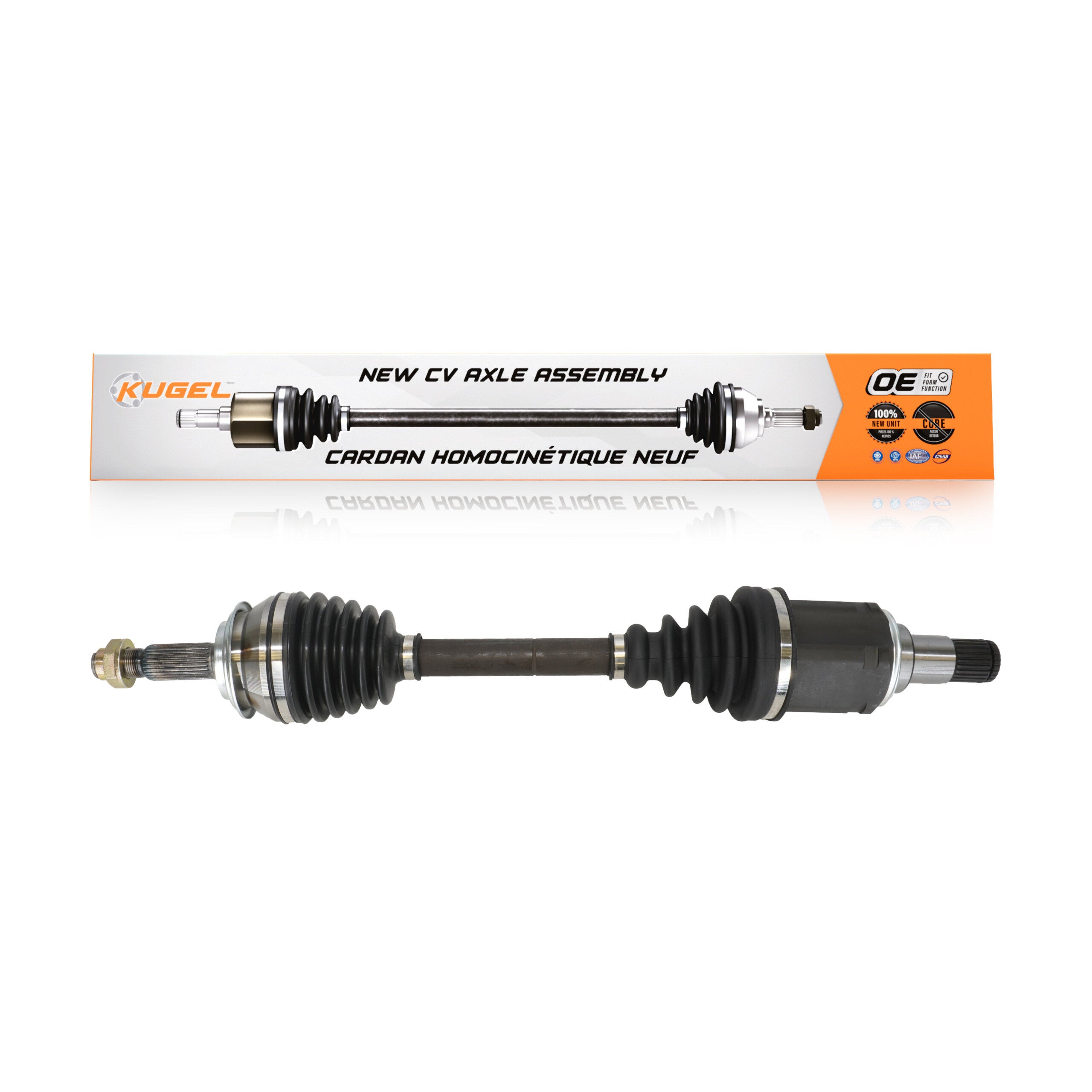 Kugel NCV-TO69020 CV Axle Shaft for 2010-2018 Toyota Prius, Toyota Prius Plug-In, Toyota Prius V - Front Left