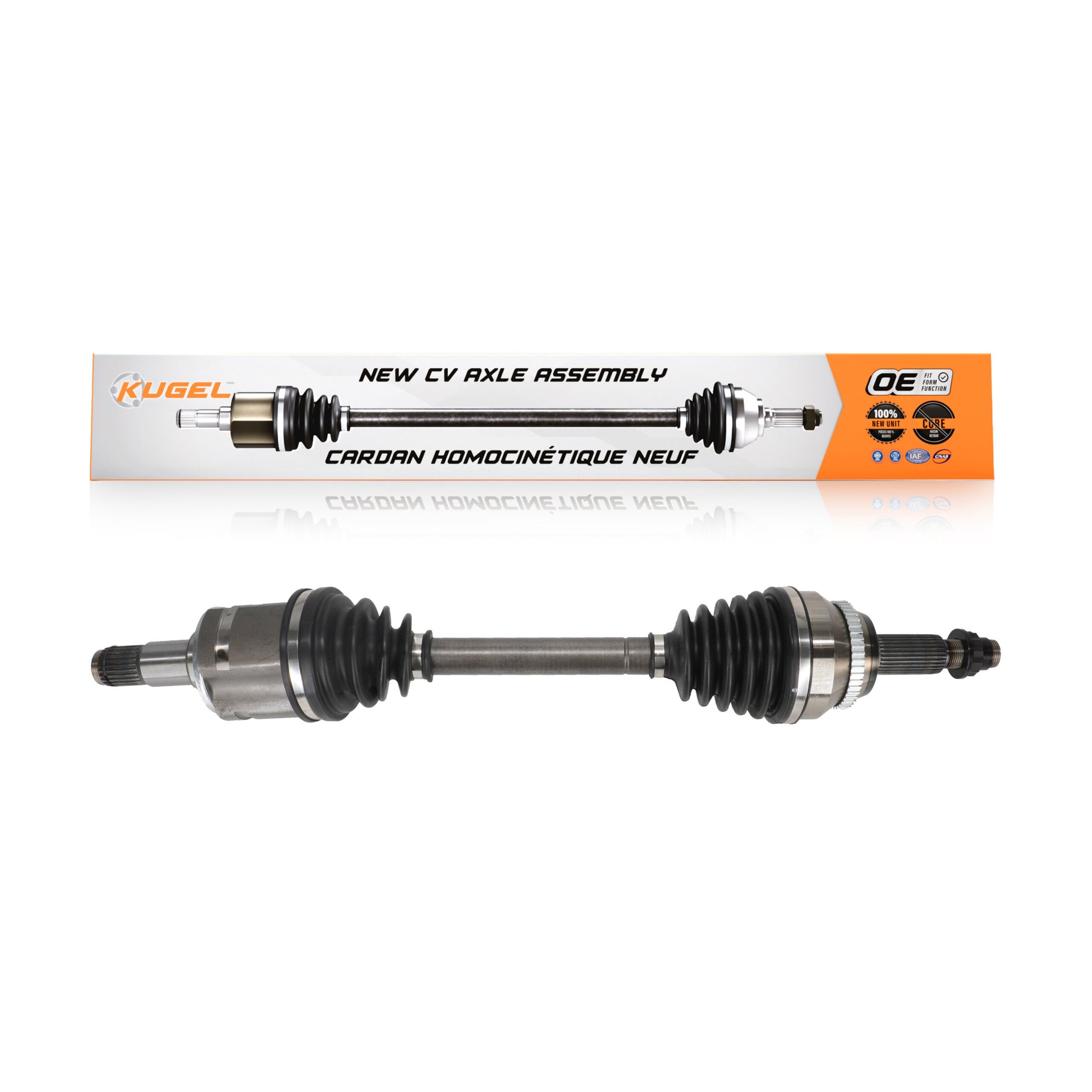 Kugel NCV-TO69091 CV Axle Shaft for 2005-2022 Lexus RX450hL, Lexus RX450h, Toyota Highlander - Front Left