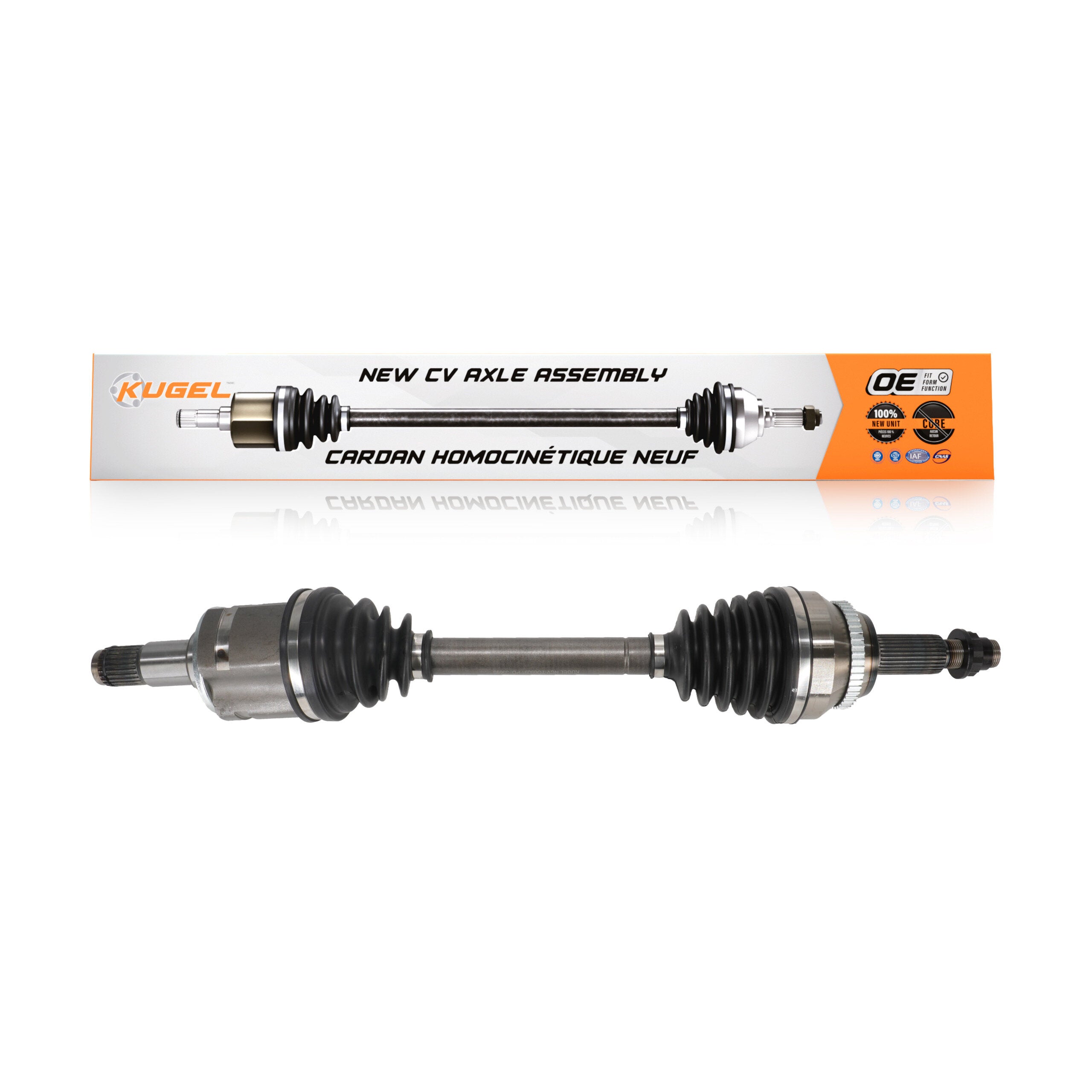 Kugel NCV-TO69091 CV Axle Shaft for 2005-2022 Lexus RX450hL, Lexus RX450h, Toyota Highlander - Front Left