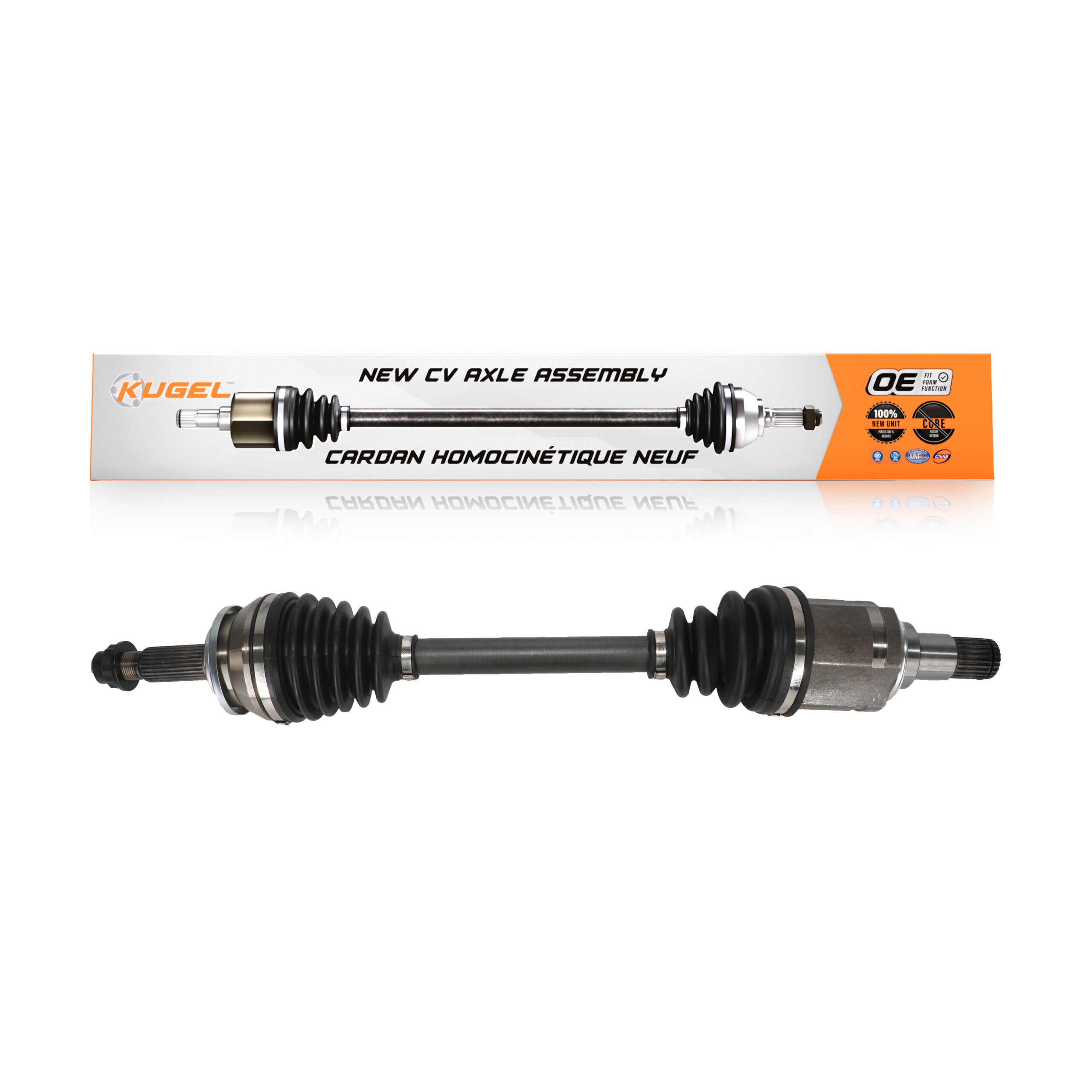Kugel NCV-TO69093 CV Axle Shaft for 2016-2022 Toyota Corolla, Toyota Prius, Toyota Prius Prime - Front Left