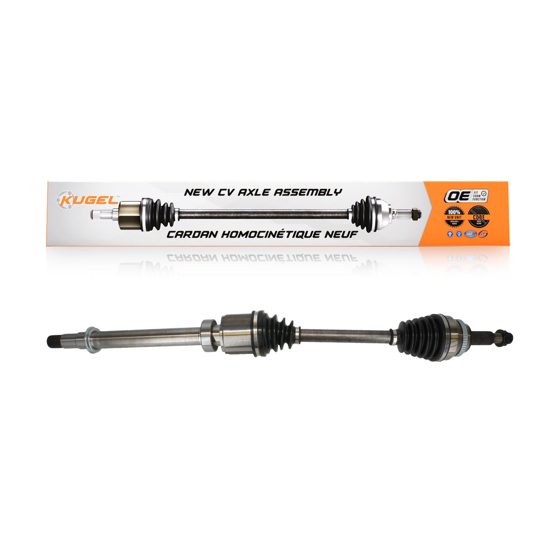 Kugel NCV-TO69127 CV Axle Shaft for 2014-2019 Toyota Highlander - Front Right