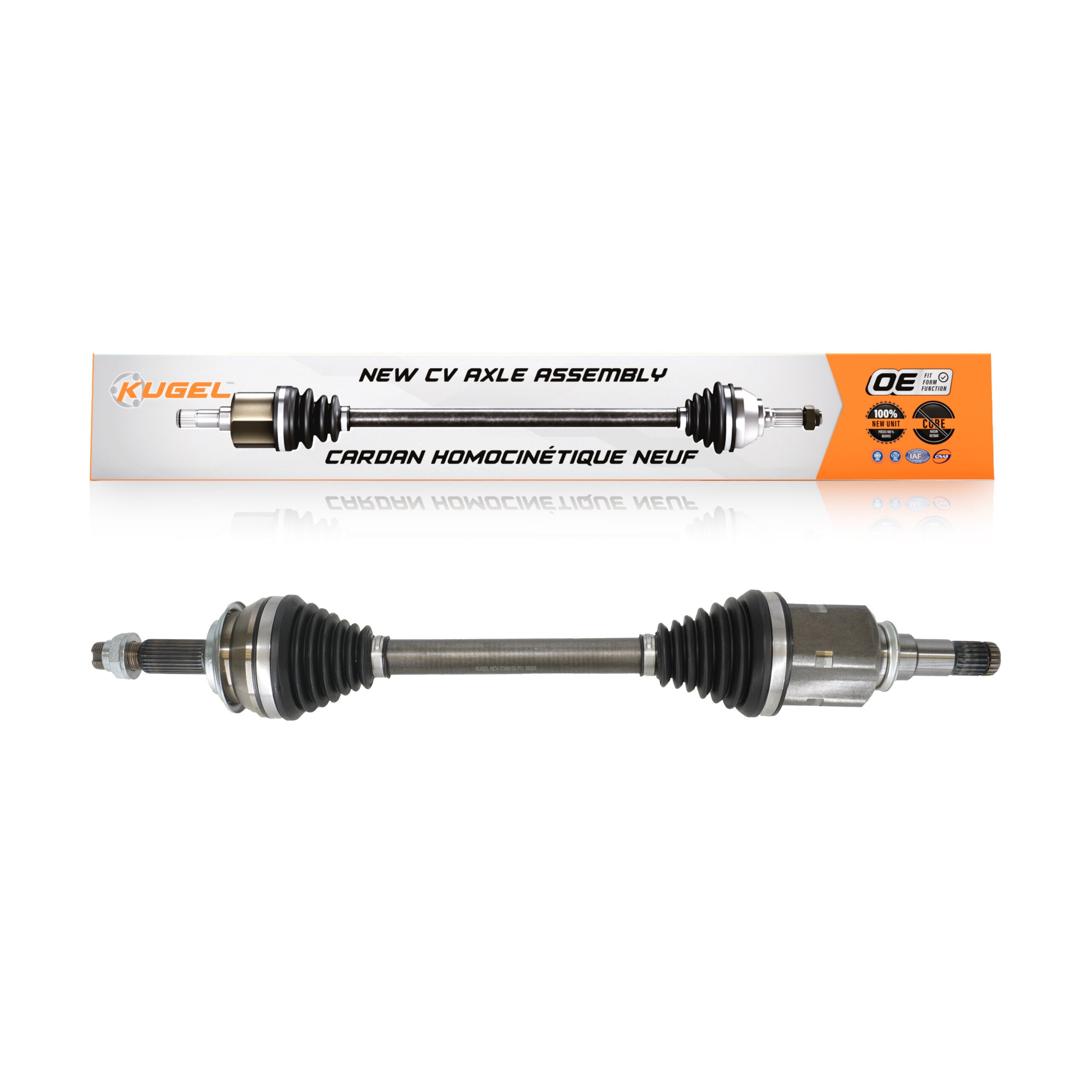 Kugel NCV-TO69135 CV Axle Shaft for 2016-2018 Toyota Corolla iM, Scion iM - Front Left