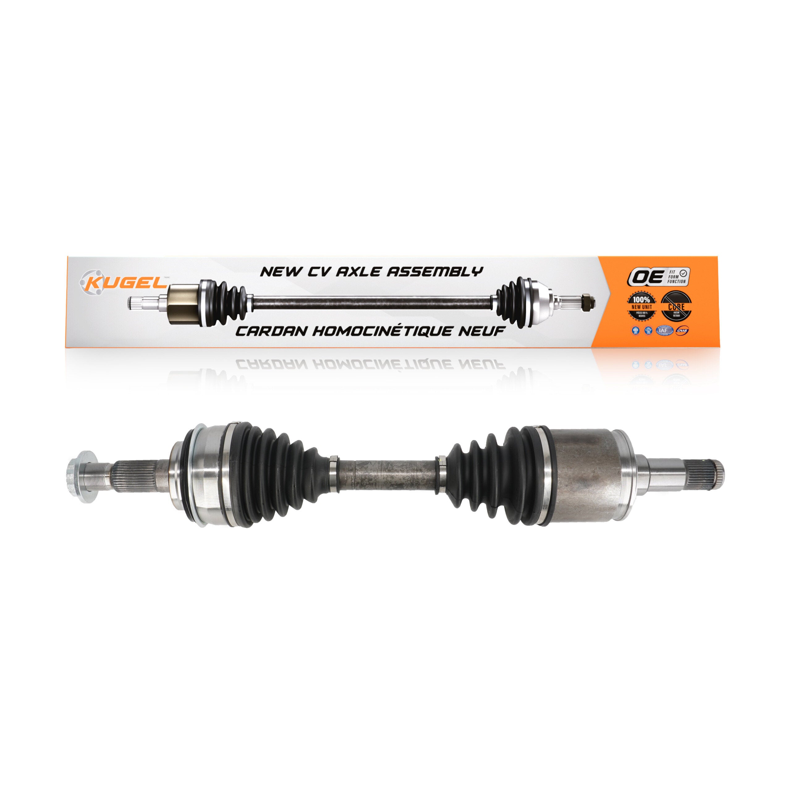 Kugel NCV-TO69164 CV Axle Shaft for 2007-2022 Toyota Sequoia, Toyota Tundra - Front Right, Front Left