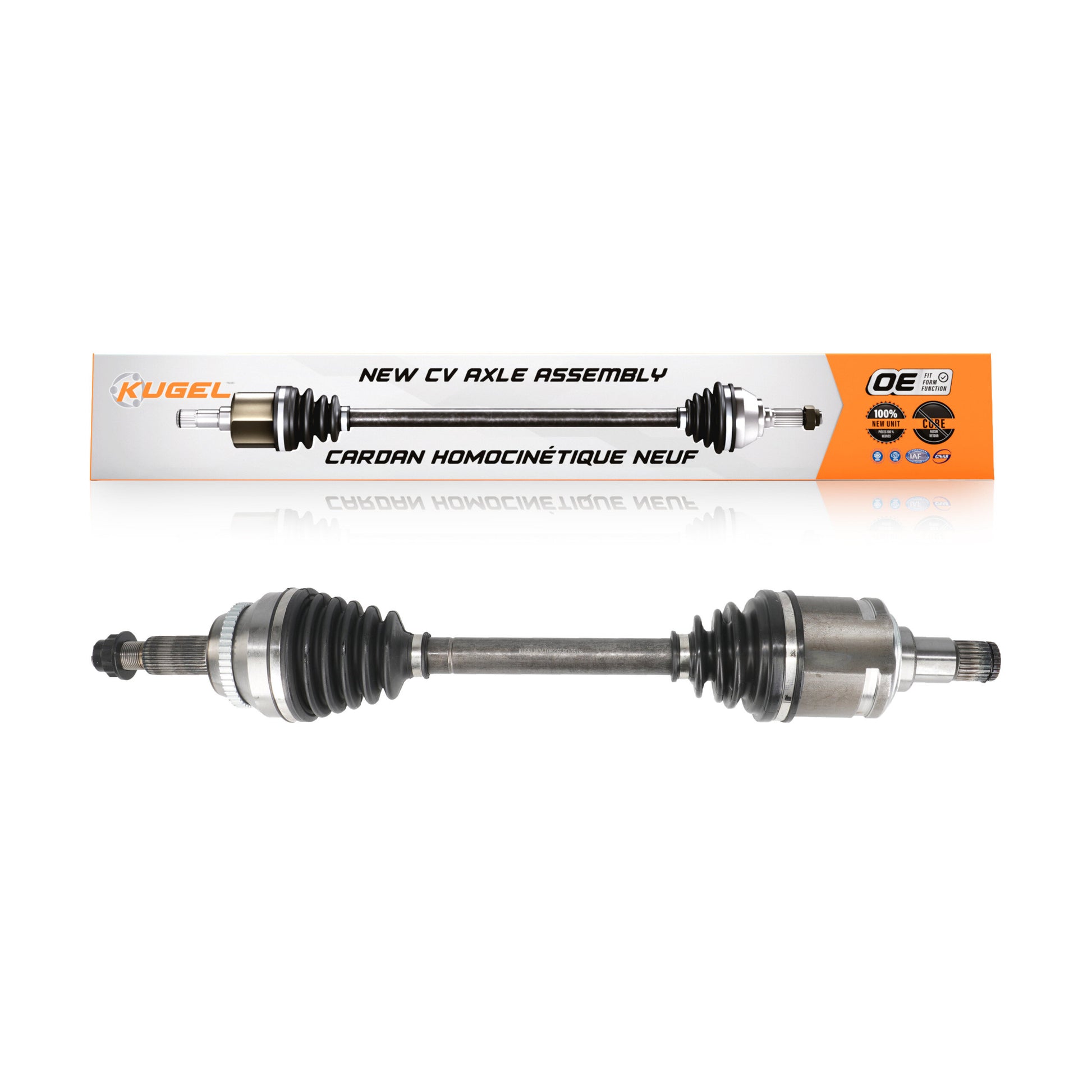 Kugel NCV-TO69166 CV Axle Shaft for 2009-2022 Lexus RX350L, Toyota Venza, Toyota Highlander - Front Left