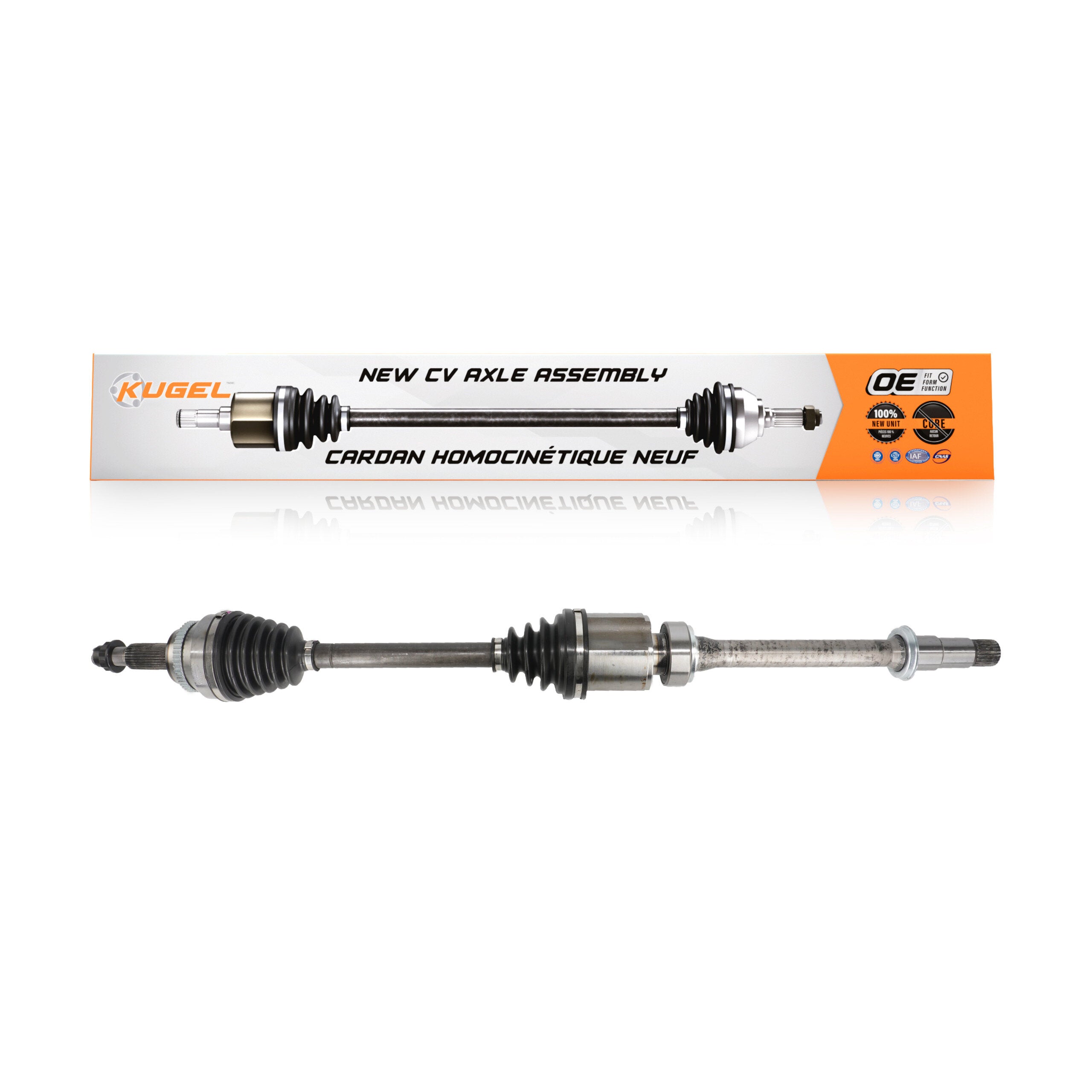 Kugel NCV-TO69167 CV Axle Shaft for 2008-2018 Toyota Venza, Toyota Highlander, Toyota Avalon - Front Right
