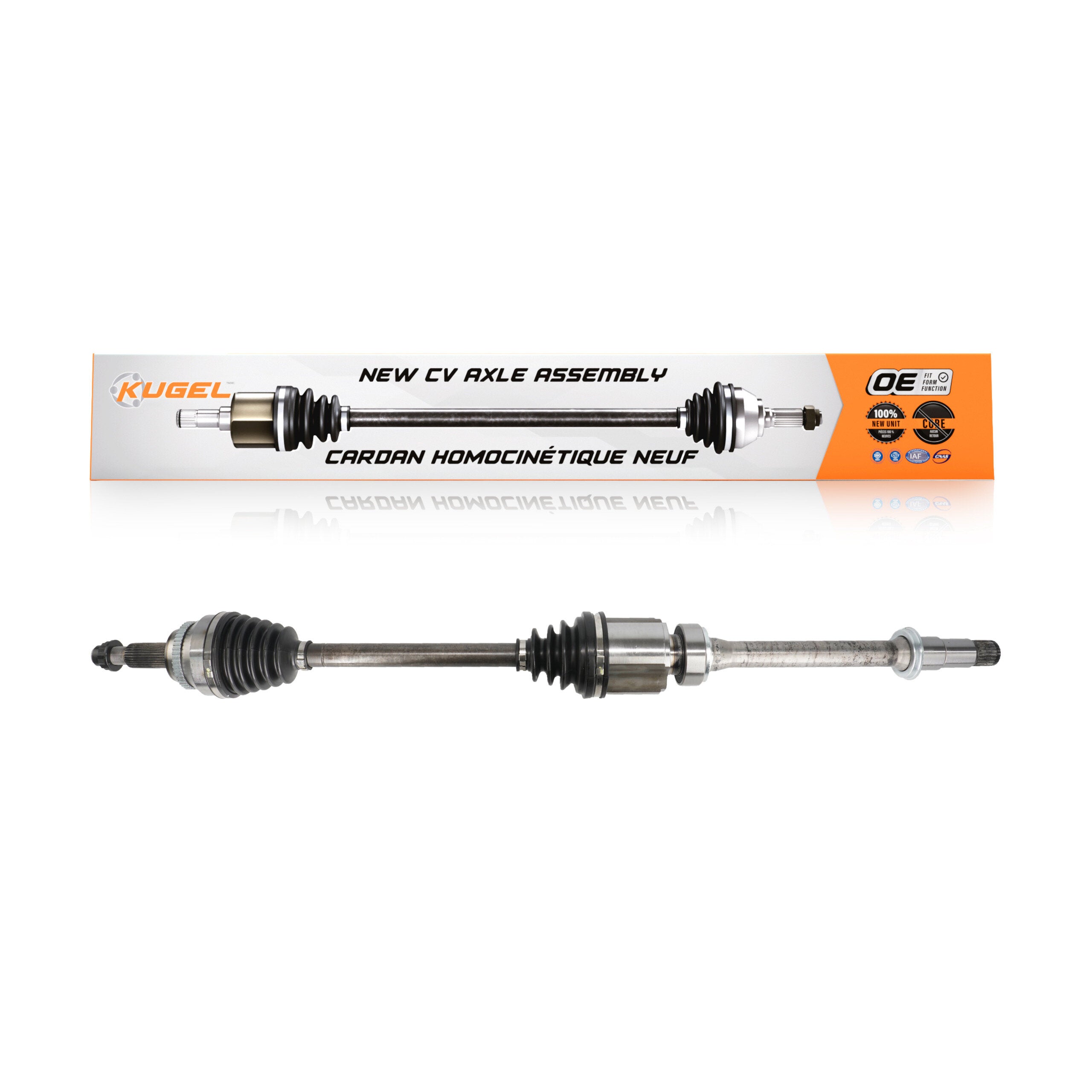 Kugel NCV-TO69184 CV Axle Shaft for 2011-2016 Toyota Sienna - Front Right
