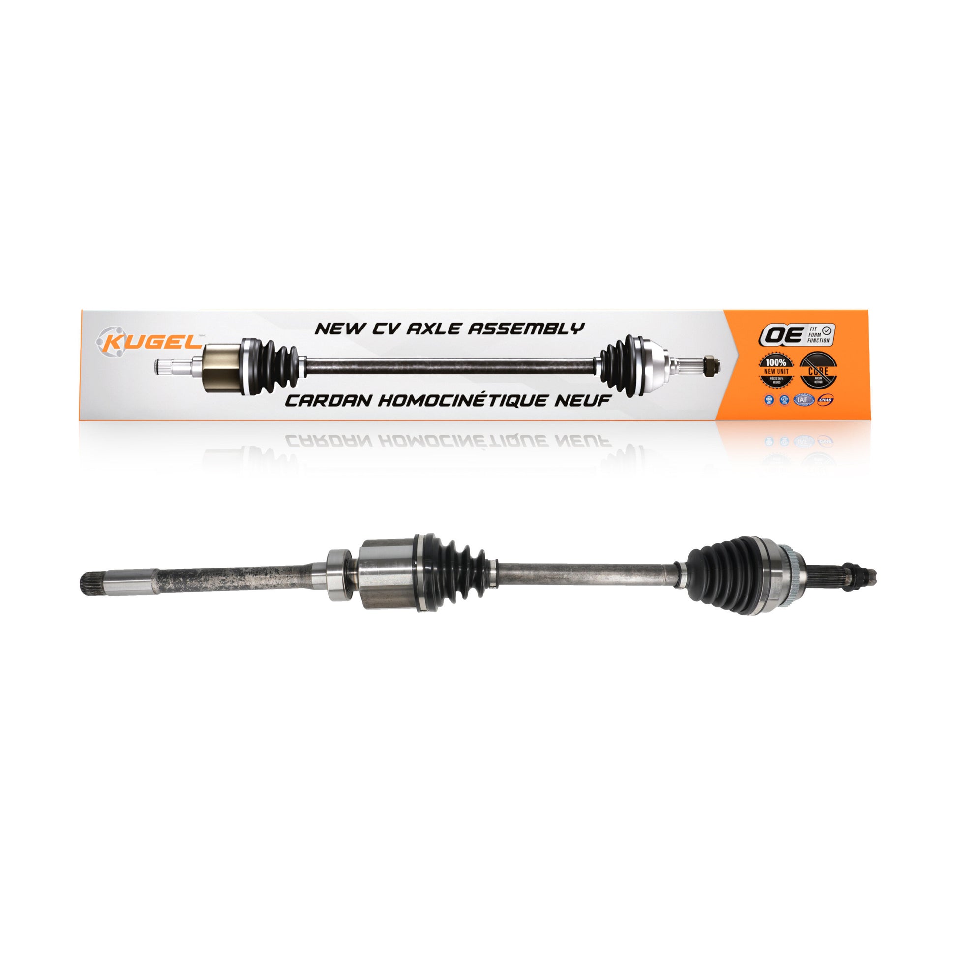 Kugel NCV-TO69186 CV Axle Shaft for 2009-2022 Lexus RX350L, Toyota Highlander, Lexus RX350 - Front Right