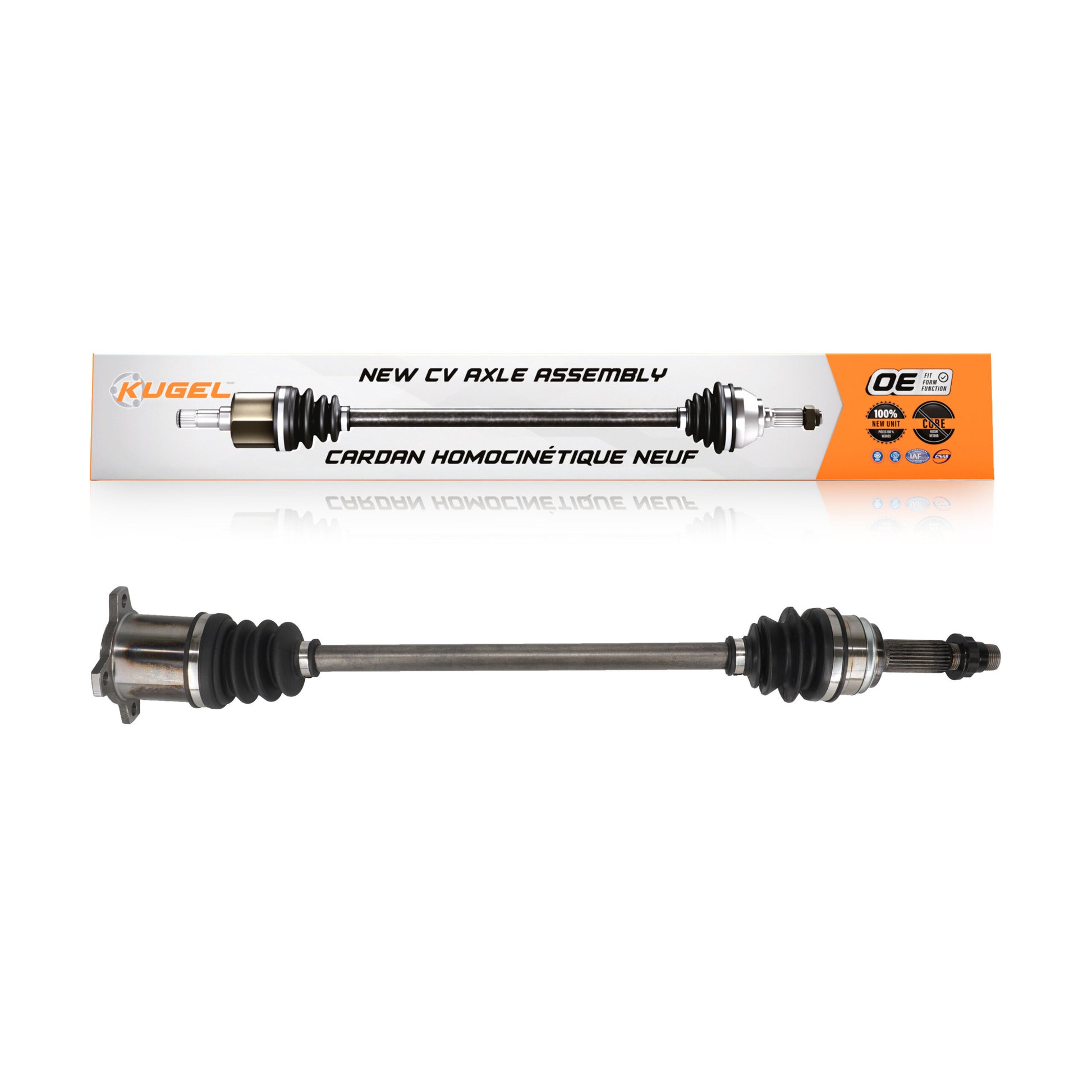 Kugel NCV-TO69218 CV Axle Shaft for 2015-2021 Toyota RAV4, Lexus NX300h - Rear Right