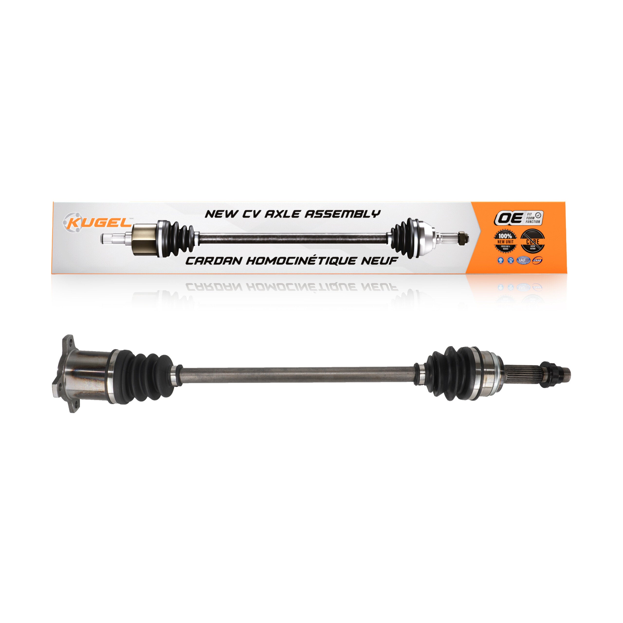 Kugel NCV-TO69218 CV Axle Shaft for 2015-2021 Toyota RAV4, Lexus NX300h - Rear Right
