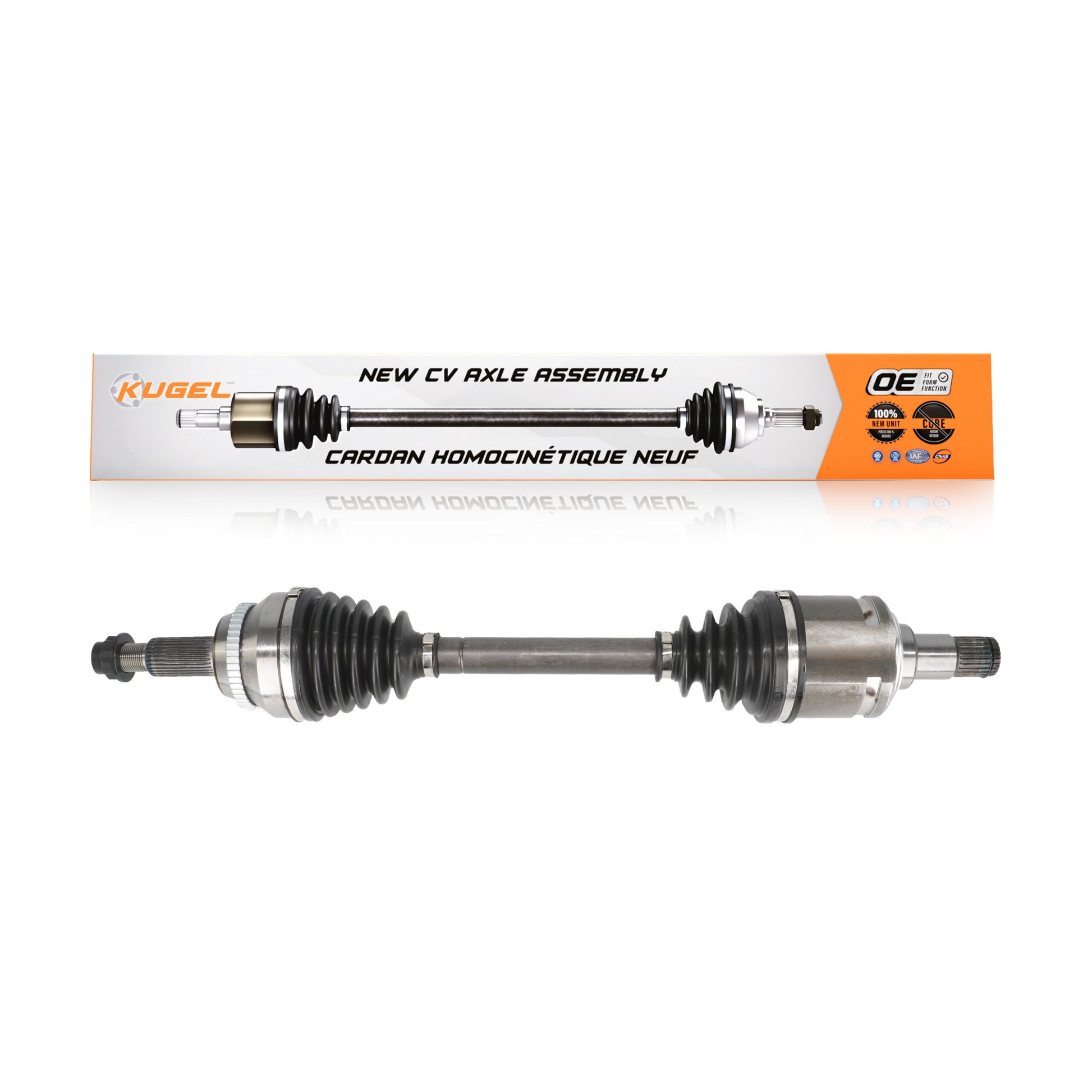 Kugel NCV-TO69453 CV Axle Shaft for 2007-2018 Toyota Camry, Toyota Avalon, Lexus ES350 - Front Left