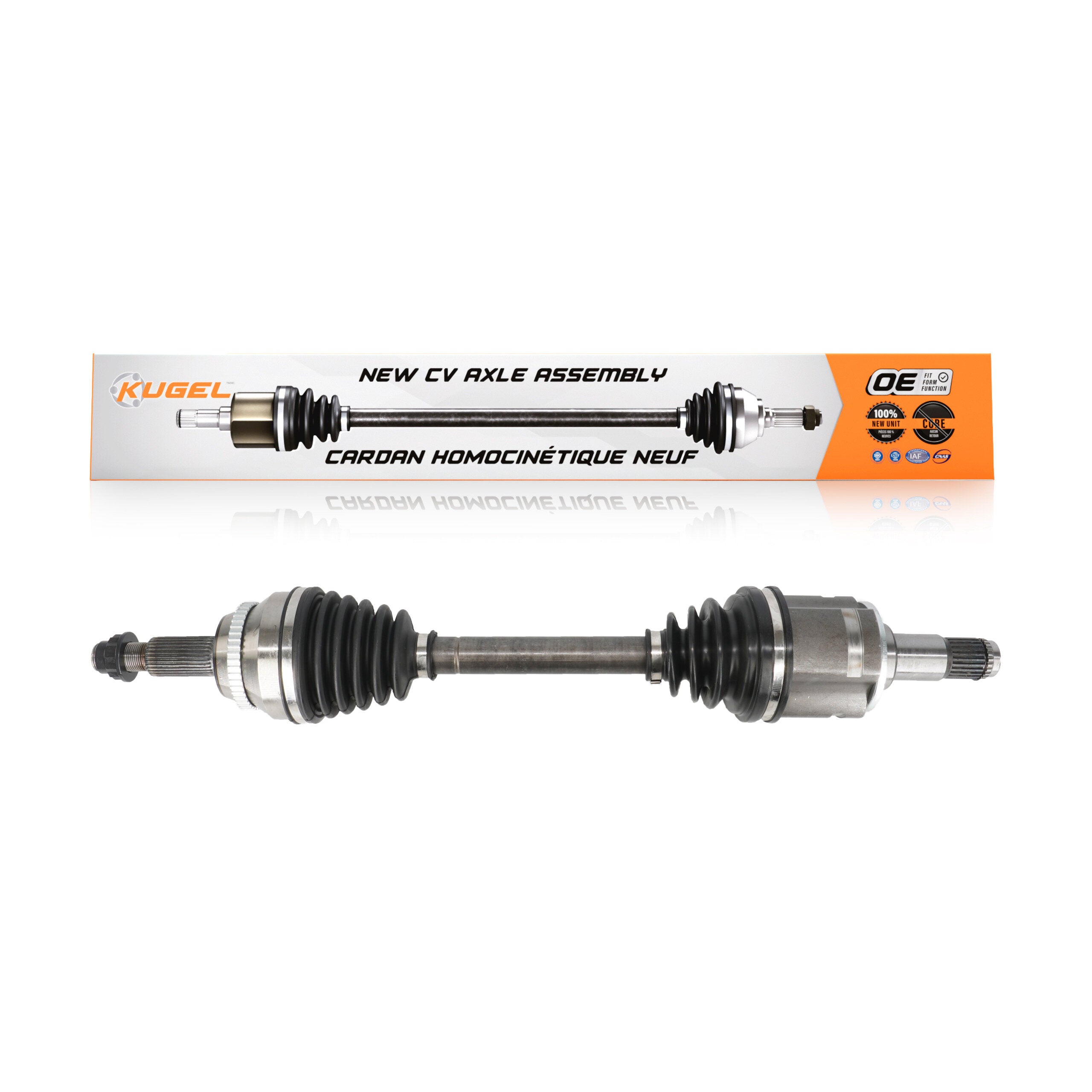 Kugel NCV-TO69500 CV Axle Shaft for 2004-2017 Toyota Camry, Lexus RX350, Toyota Highlander - Front Left