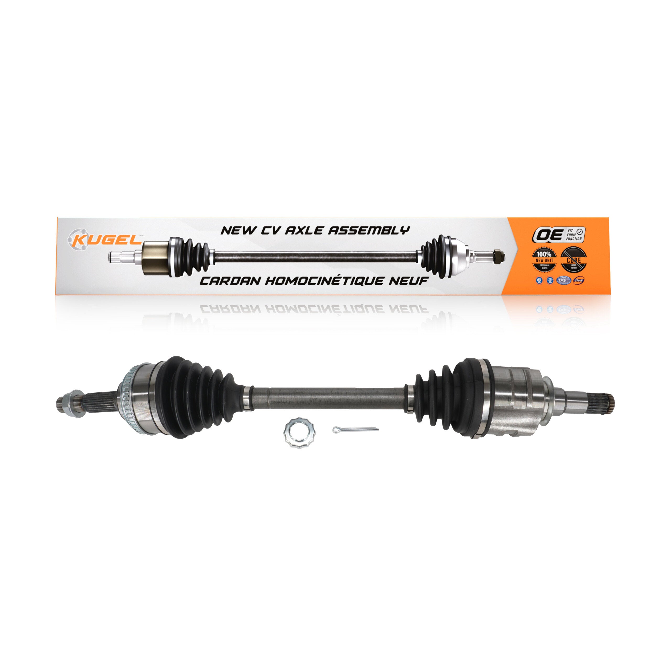 Kugel NCV-TO69505 CV Axle Shaft for 1992-2001 Toyota Solara, Toyota Camry - Front Left