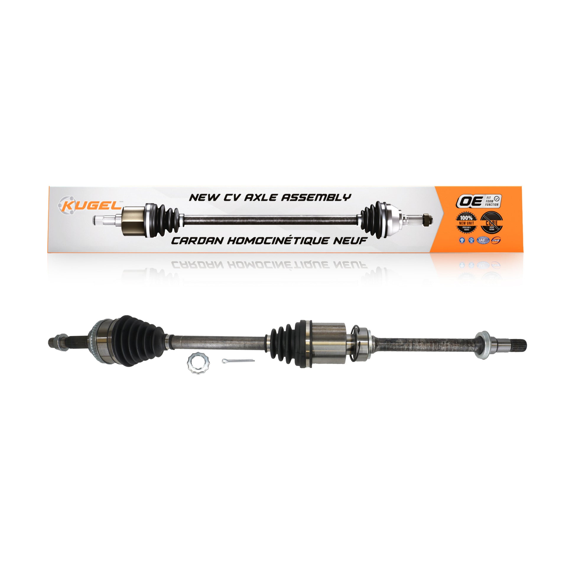 Kugel NCV-TO69506 CV Axle Shaft for 1992-2001 Toyota Solara, Toyota Camry - Front Right