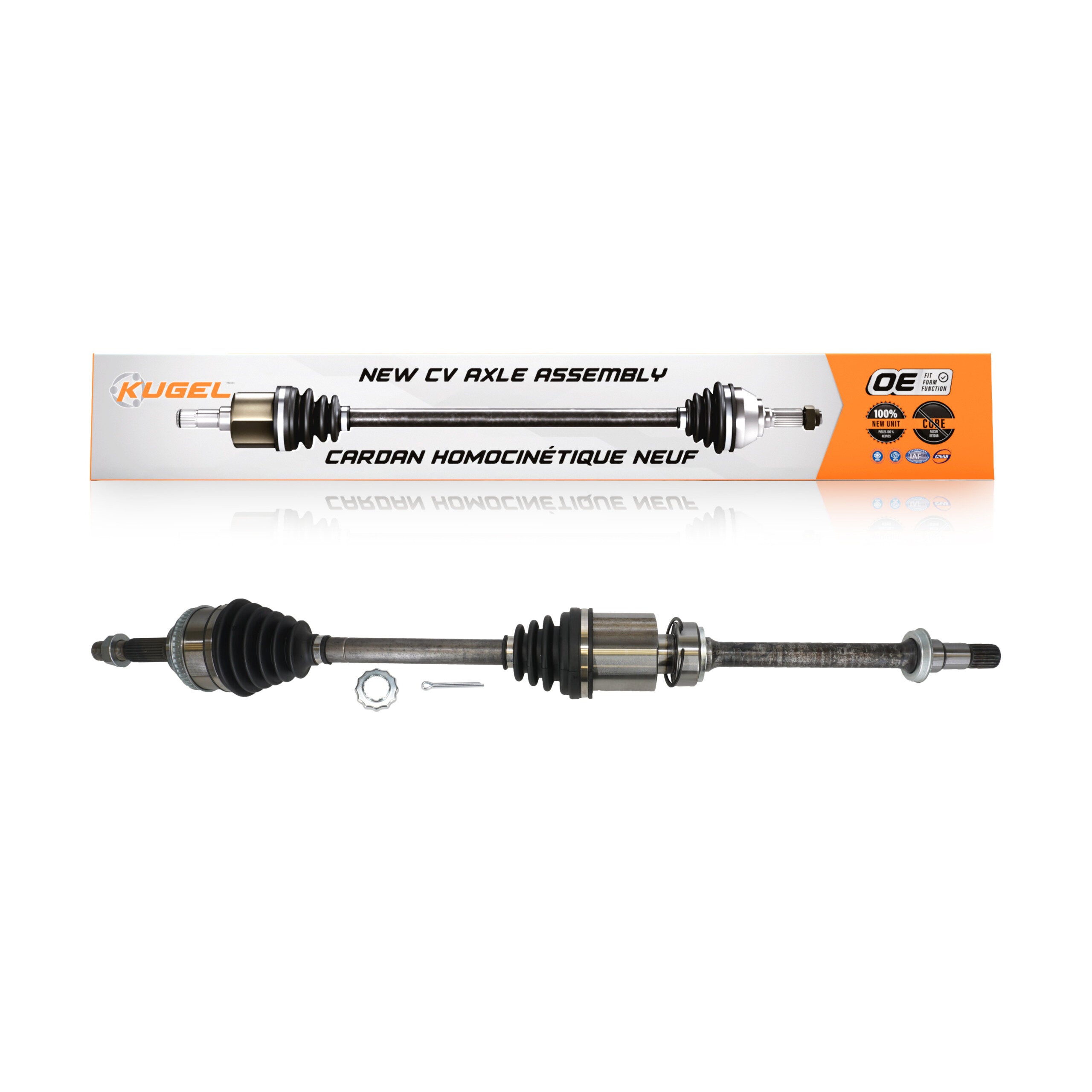 Kugel NCV-TO69506 CV Axle Shaft for 1992-2001 Toyota Solara, Toyota Camry - Front Right