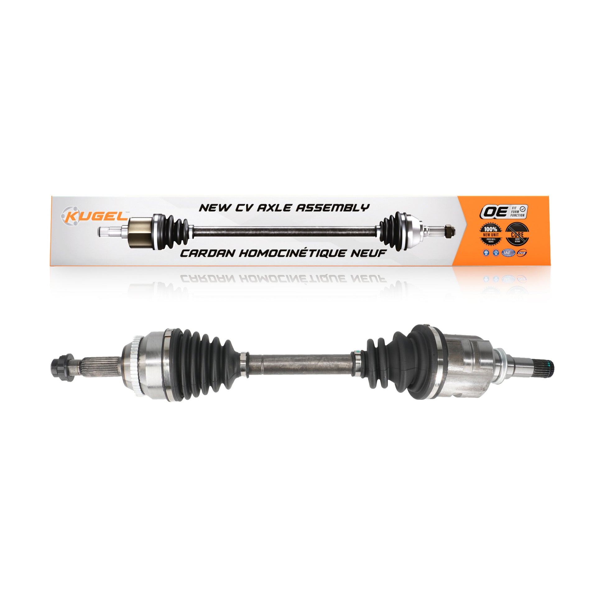 Kugel NCV-TO69536 CV Axle Shaft for 2003-2008 Toyota Matrix, Pontiac Vibe - Front Left