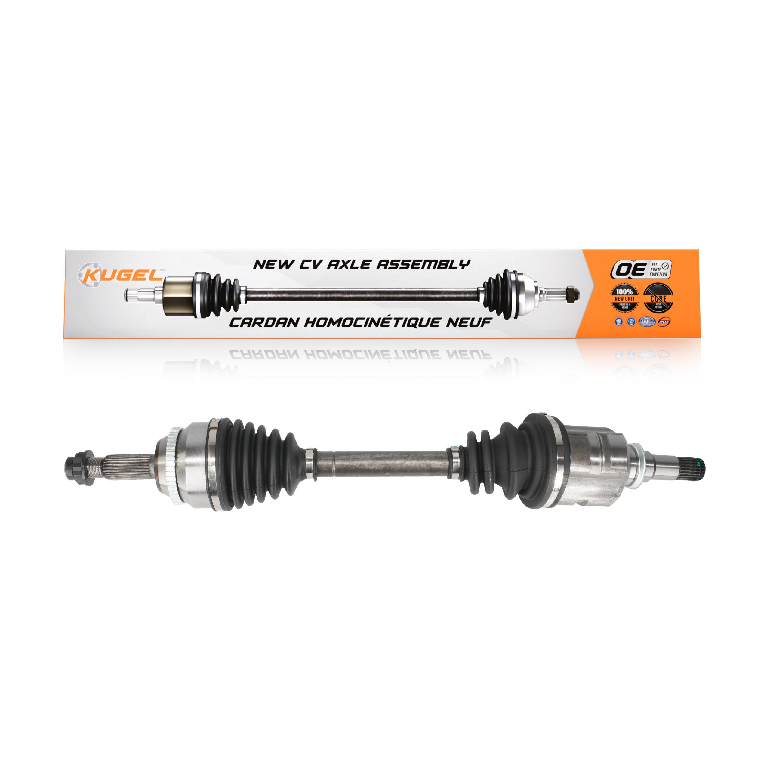 Kugel NCV-TO69536 CV Axle Shaft for 2003-2008 Toyota Matrix, Pontiac Vibe - Front Left