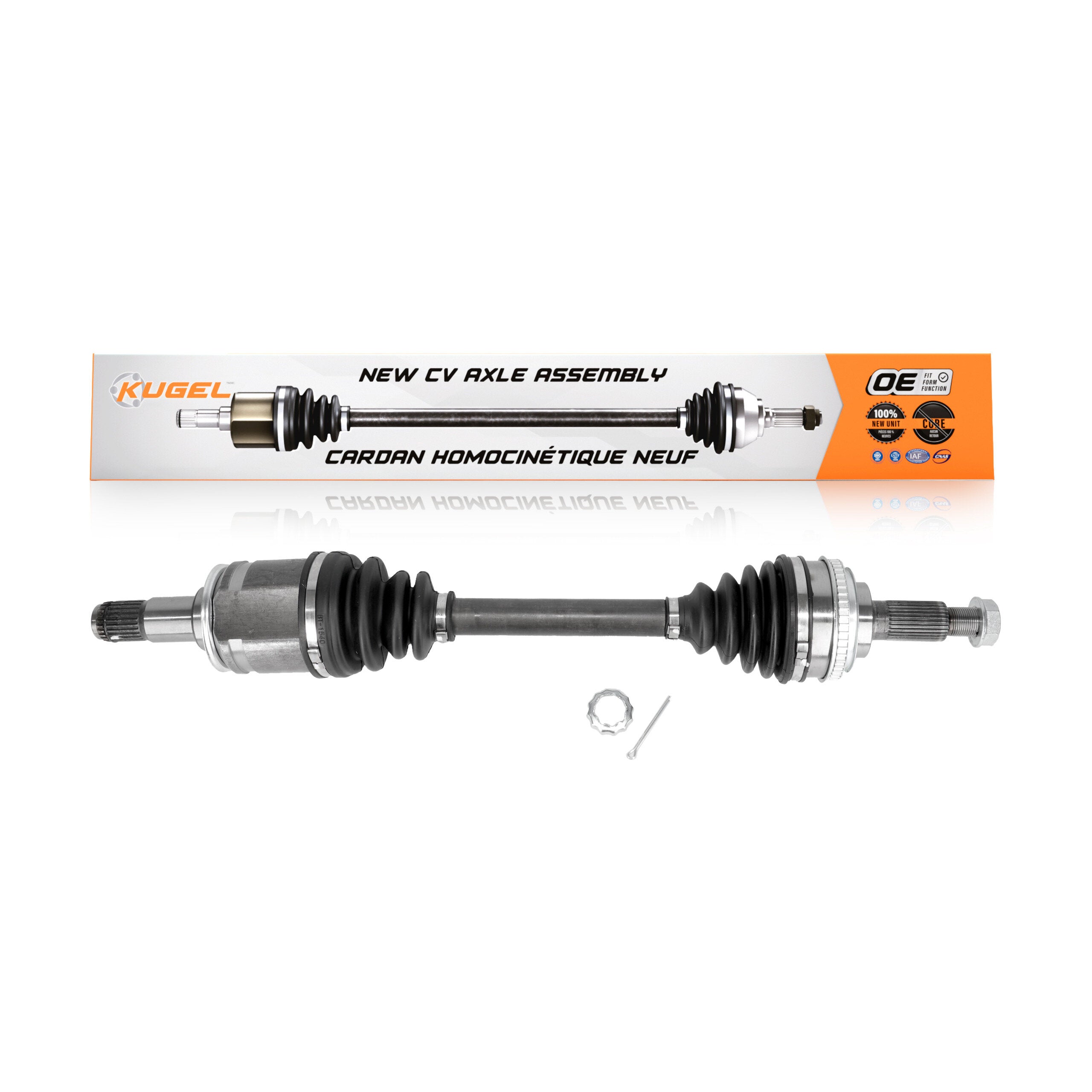 Kugel NCV-TO69545 CV Axle Shaft for 1997-2004 Toyota Solara, Toyota Sienna, Lexus ES300 - Front Left