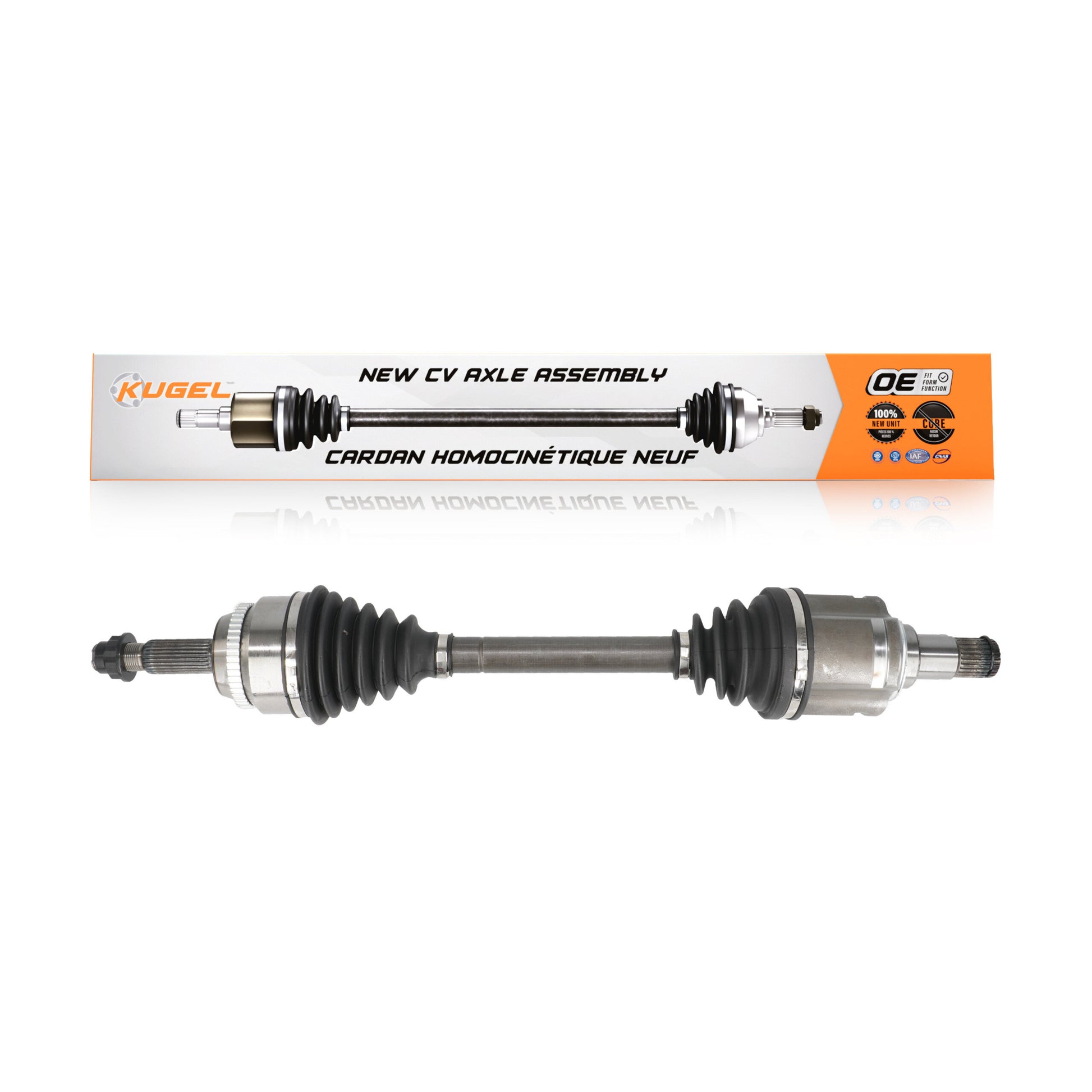 Kugel NCV-TO69577 CV Axle Shaft for 2001-2009 Toyota Camry, Toyota Highlander, Toyota Solara - Front Left